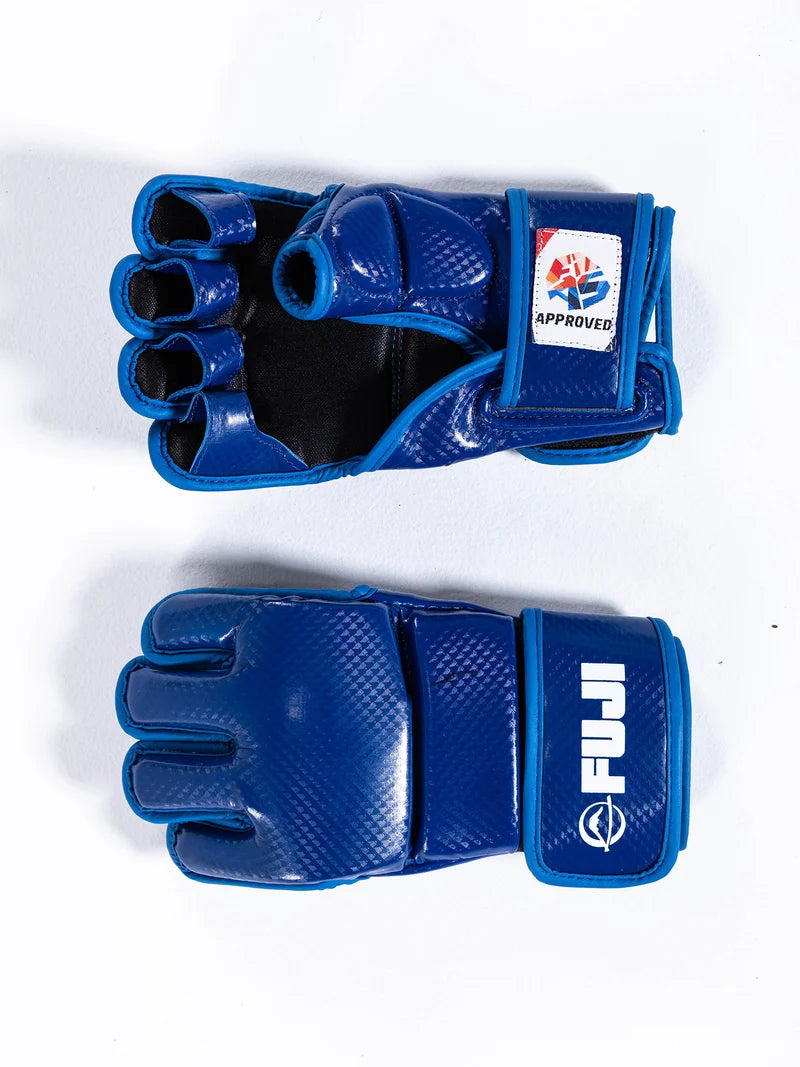 FIAS Sambo Combat Gloves Blue by Fuji