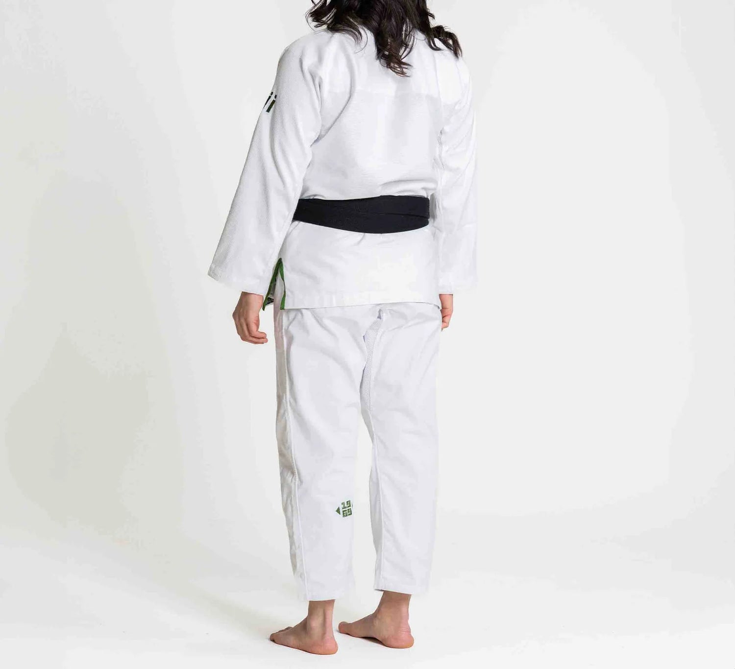 Womens Flow-Tech BJJ Gi White/Green by Fuji