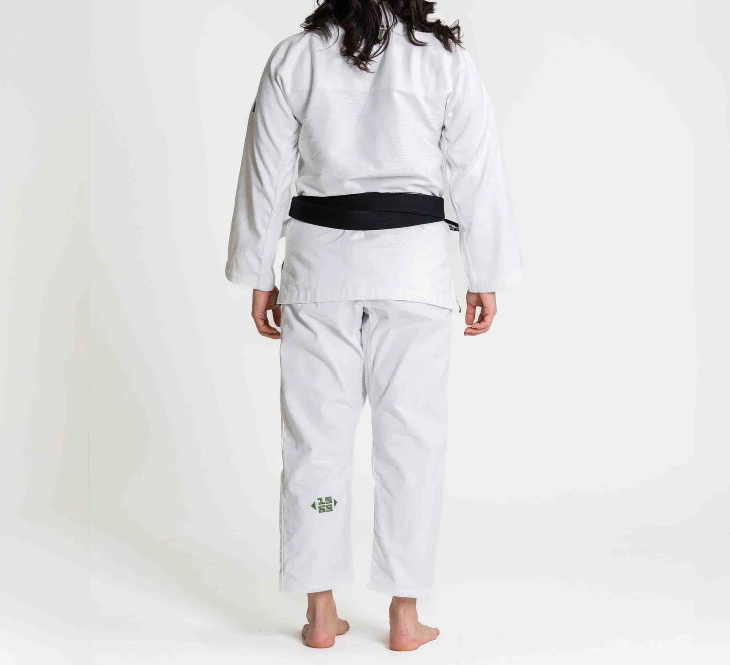 Womens Flow-Tech BJJ Gi White/Green by Fuji