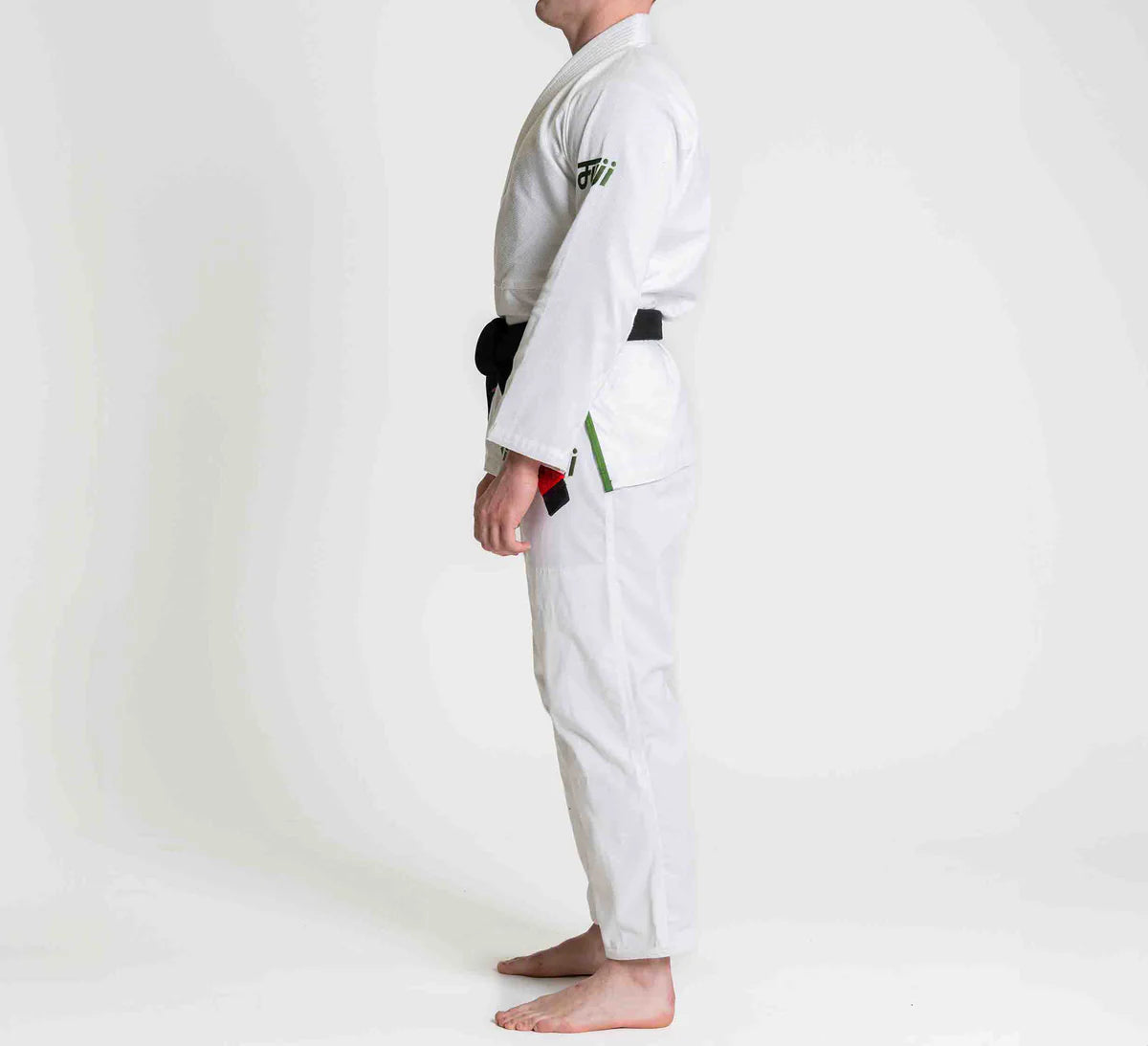 Flow-Tech BJJ Gi White/Green by Fuji