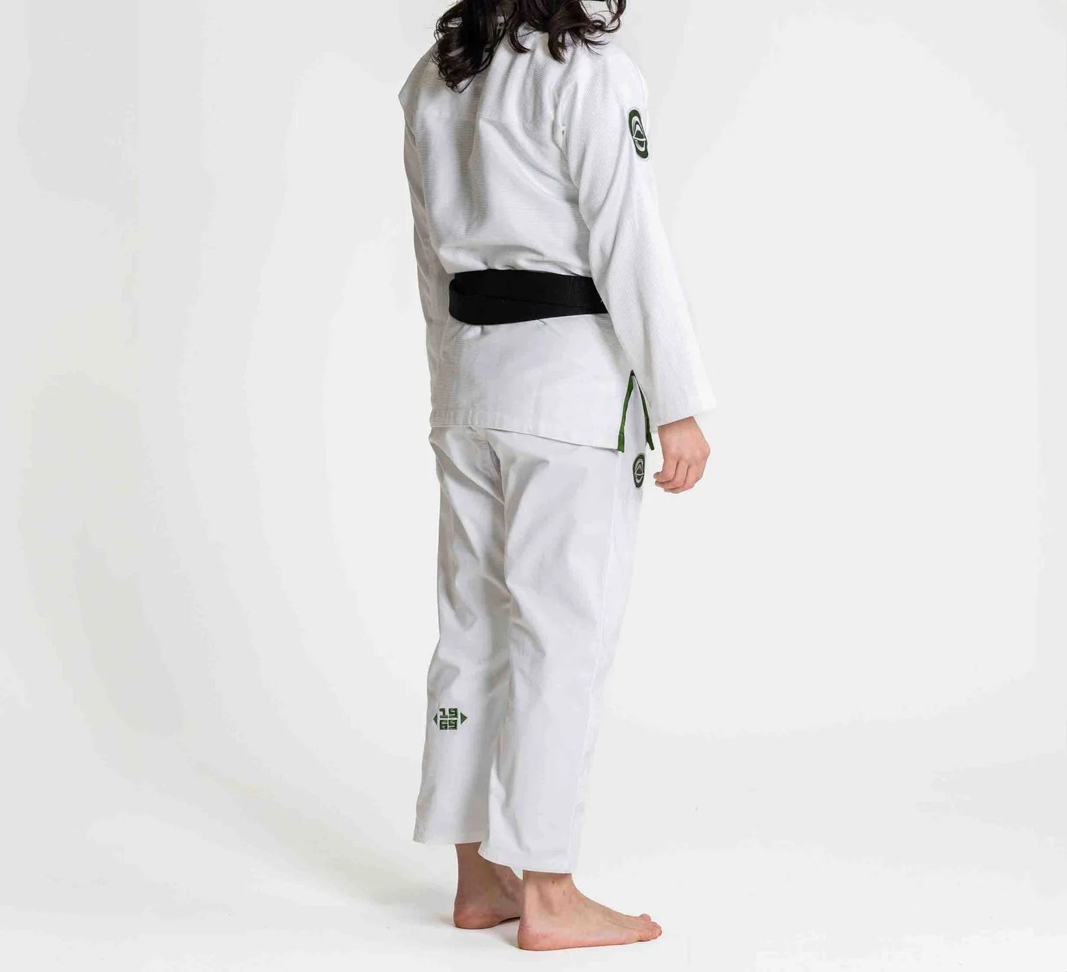 Womens Flow-Tech BJJ Gi White/Green by Fuji