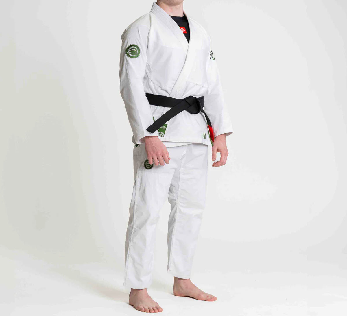 Flow-Tech BJJ Gi White/Green by Fuji