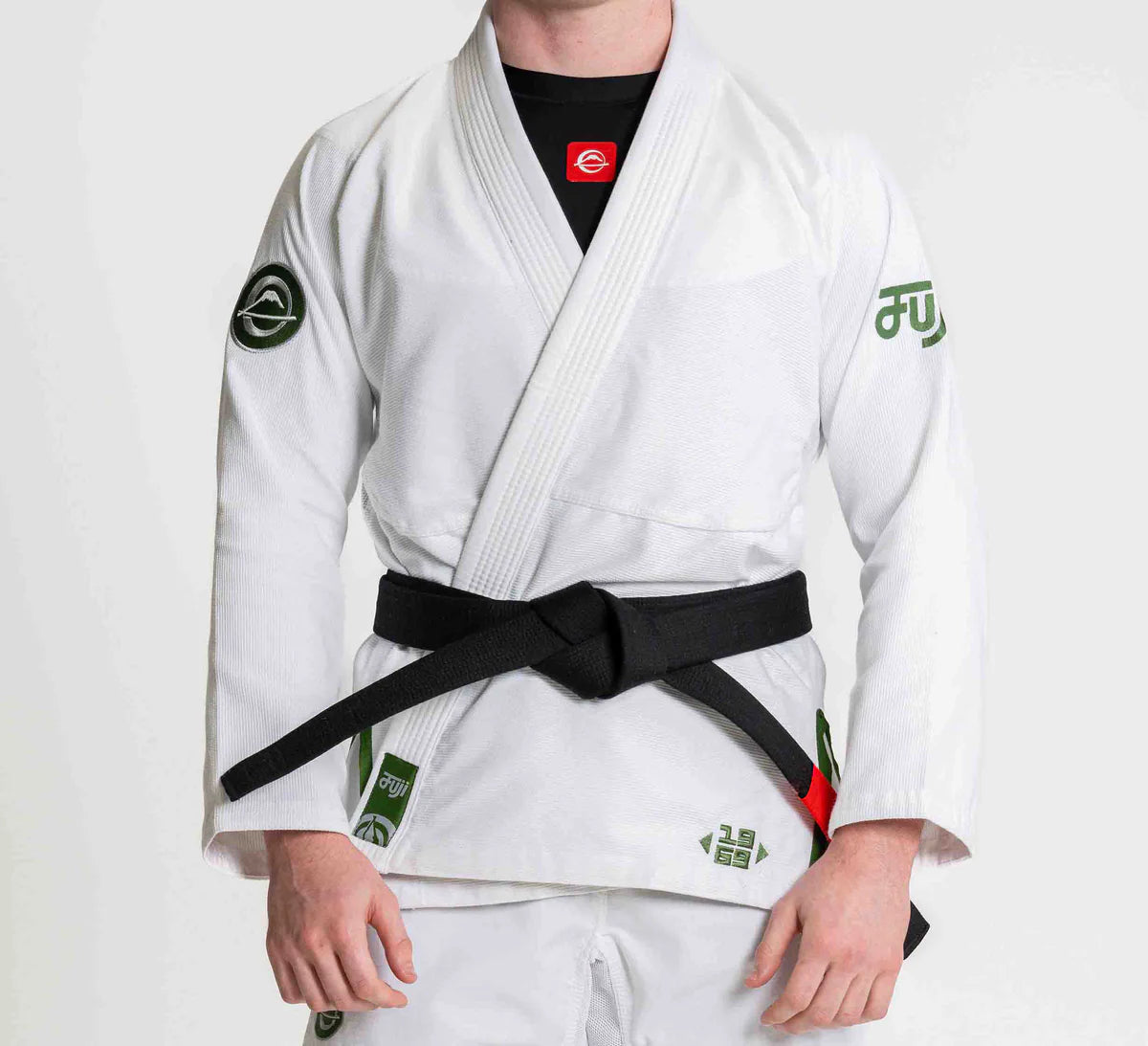 Flow-Tech BJJ Gi White/Green by Fuji