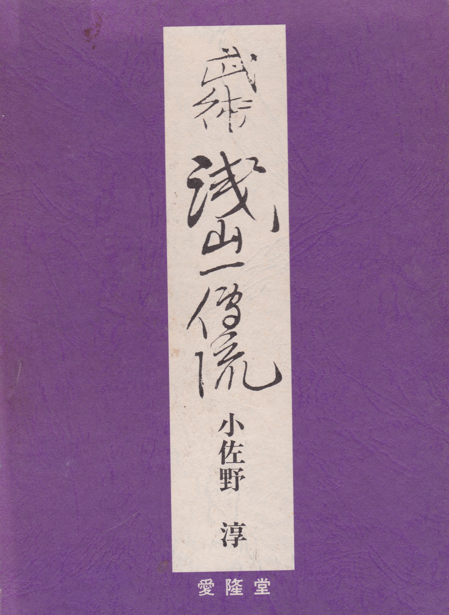 Asayama Ichiden Ryu Book by Jun Osano (Hardcover)(Preowned)