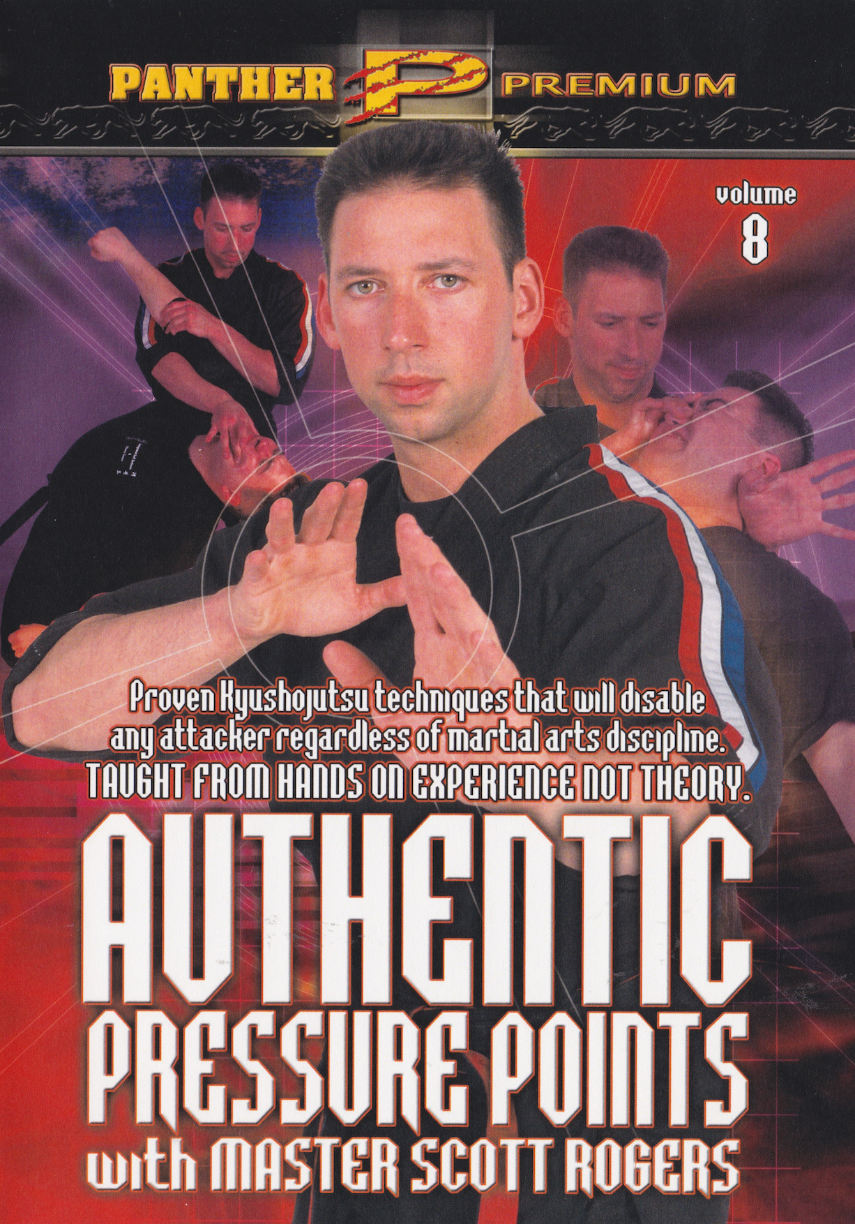 Authentic Pressure Points DVD 8: Pressure Point Sticking Hands and Other 2 Person Drills by Scott Rogers (Preowned)
