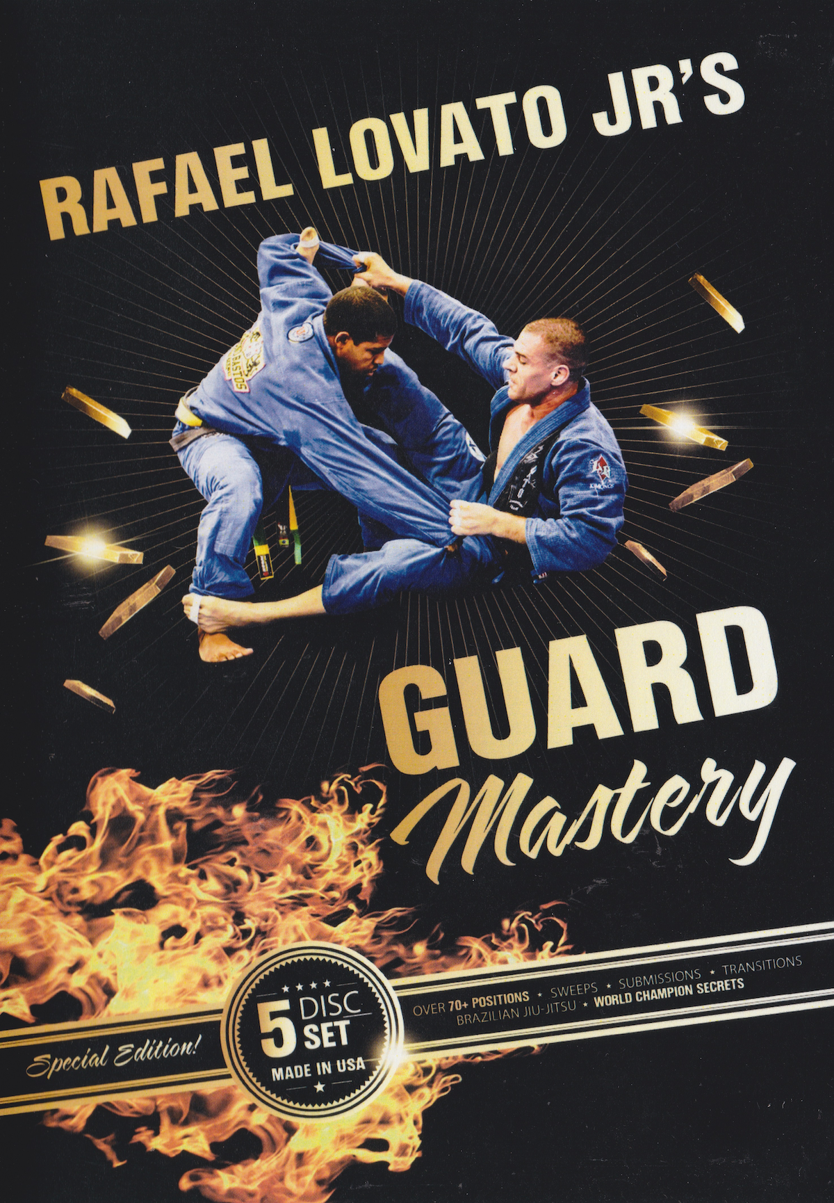 BJJ Guard Mastery 5 DVD Set by Rafael Lovato Jr (Preowned)