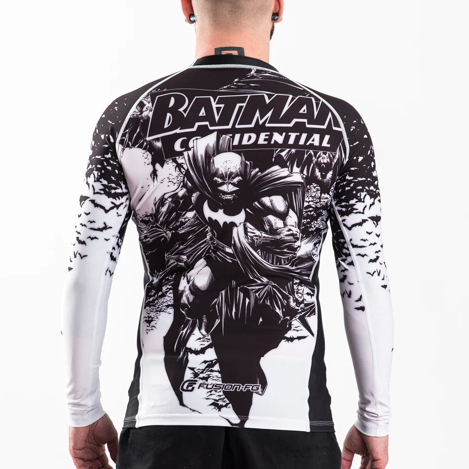 Batman Confidential Noir BJJ Rashguard (Officially Licensed) (Medium Only)