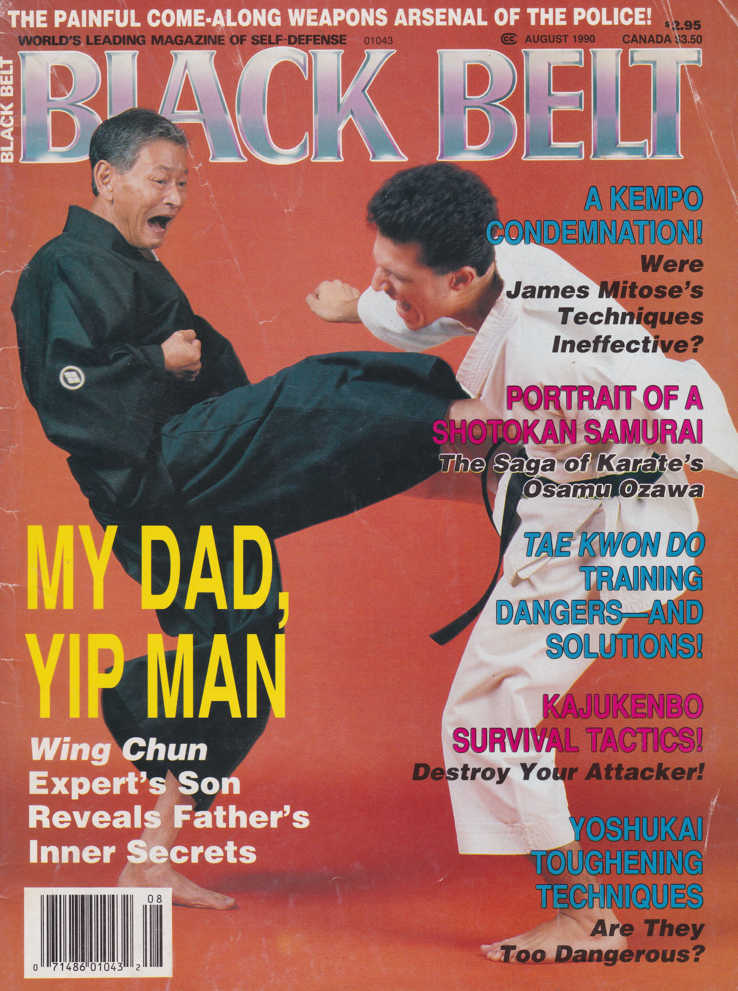Black Belt Magazine Aug 1990 (Preowned)