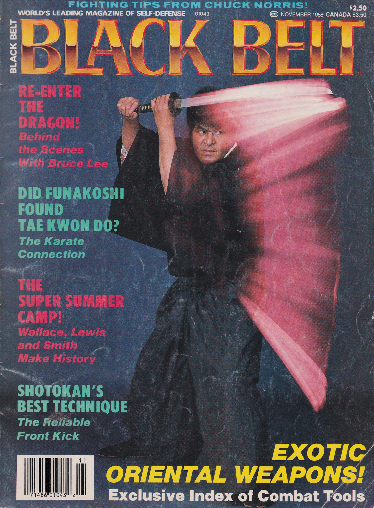 Black Belt Magazine Nov 1988 (Preowned)