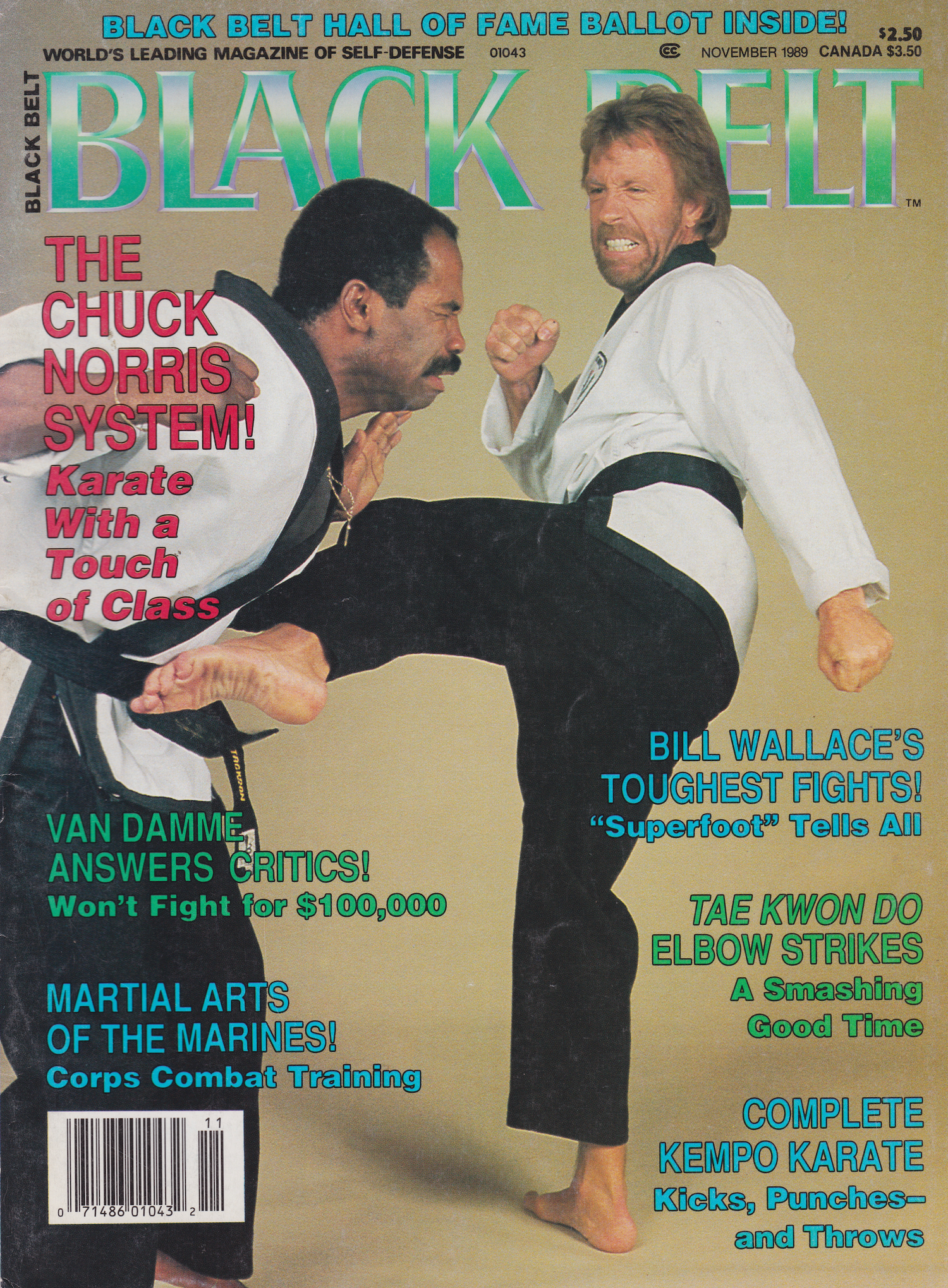 Black Belt Magazine Nov 1989 (Preowned)