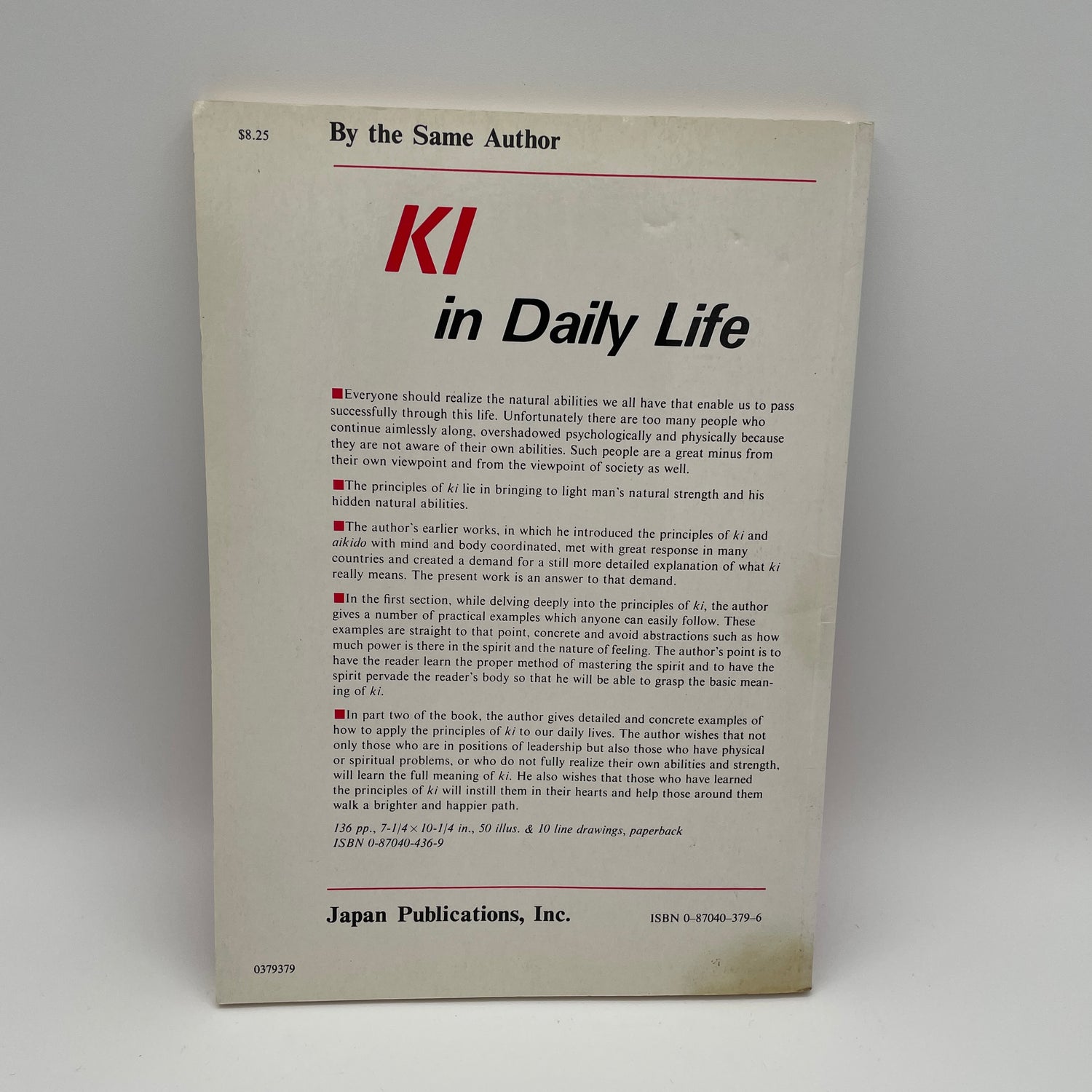 Book of Ki: Coordinating Mind & Body in Daily Life by Koichi Tohei (Preowned)