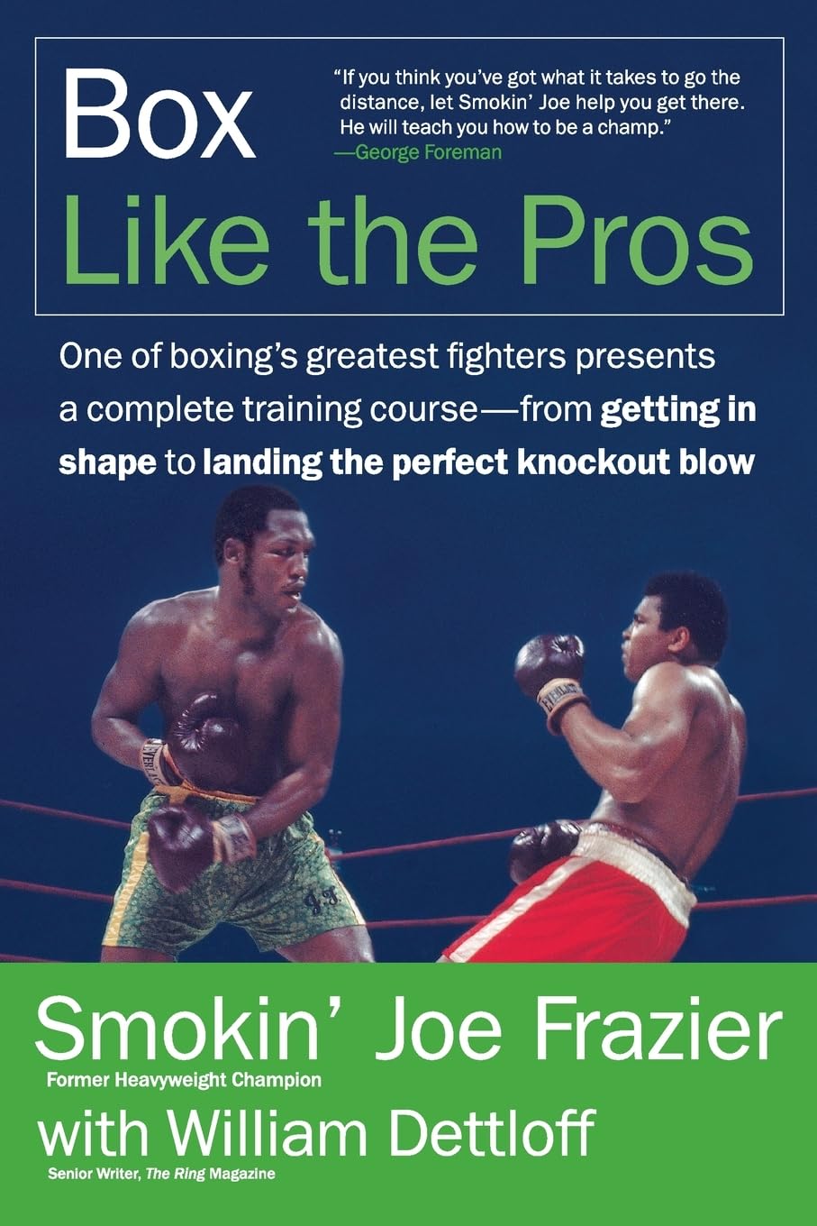 Box Like the Pros Book by Joe Frazier & William Dettloff