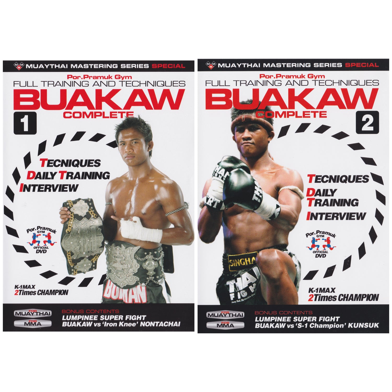 Buakaw Complete DVD Collection 2 DVD Set (Preowned)
