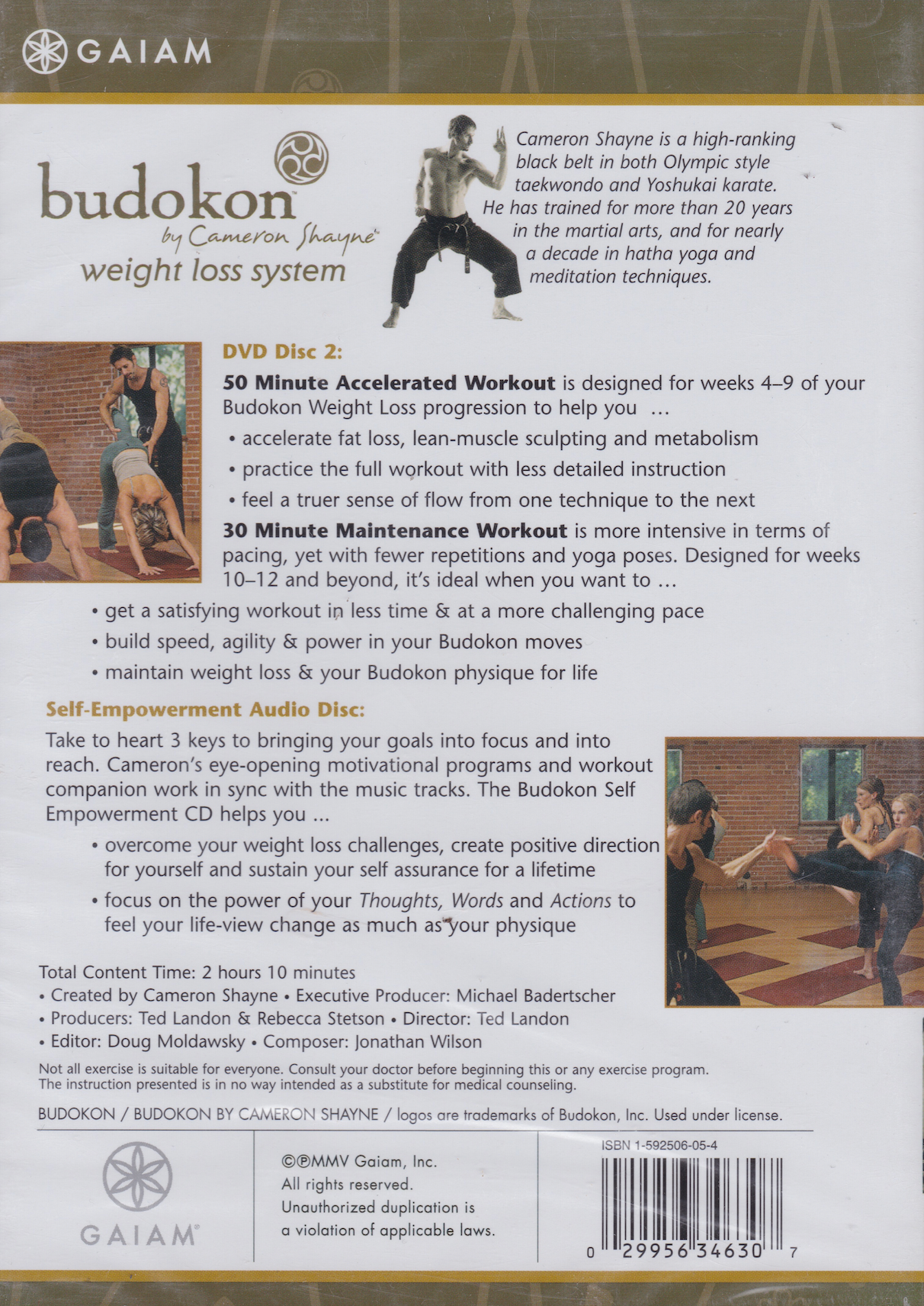 Budokon Weight Loss System: Accelerated & Maintenance Workouts + Empowerment CD by Cameron Shayne