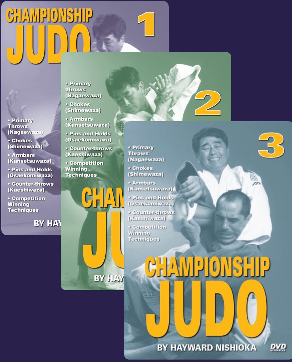 Championship Judo 3 DVD Set by Hayward Nishioka