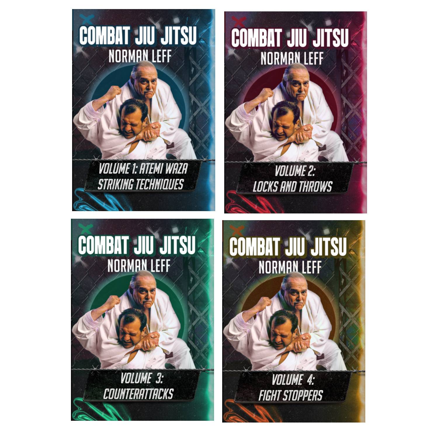 Combat Jiu Jitsu 4 DVD Set by Norman Leff