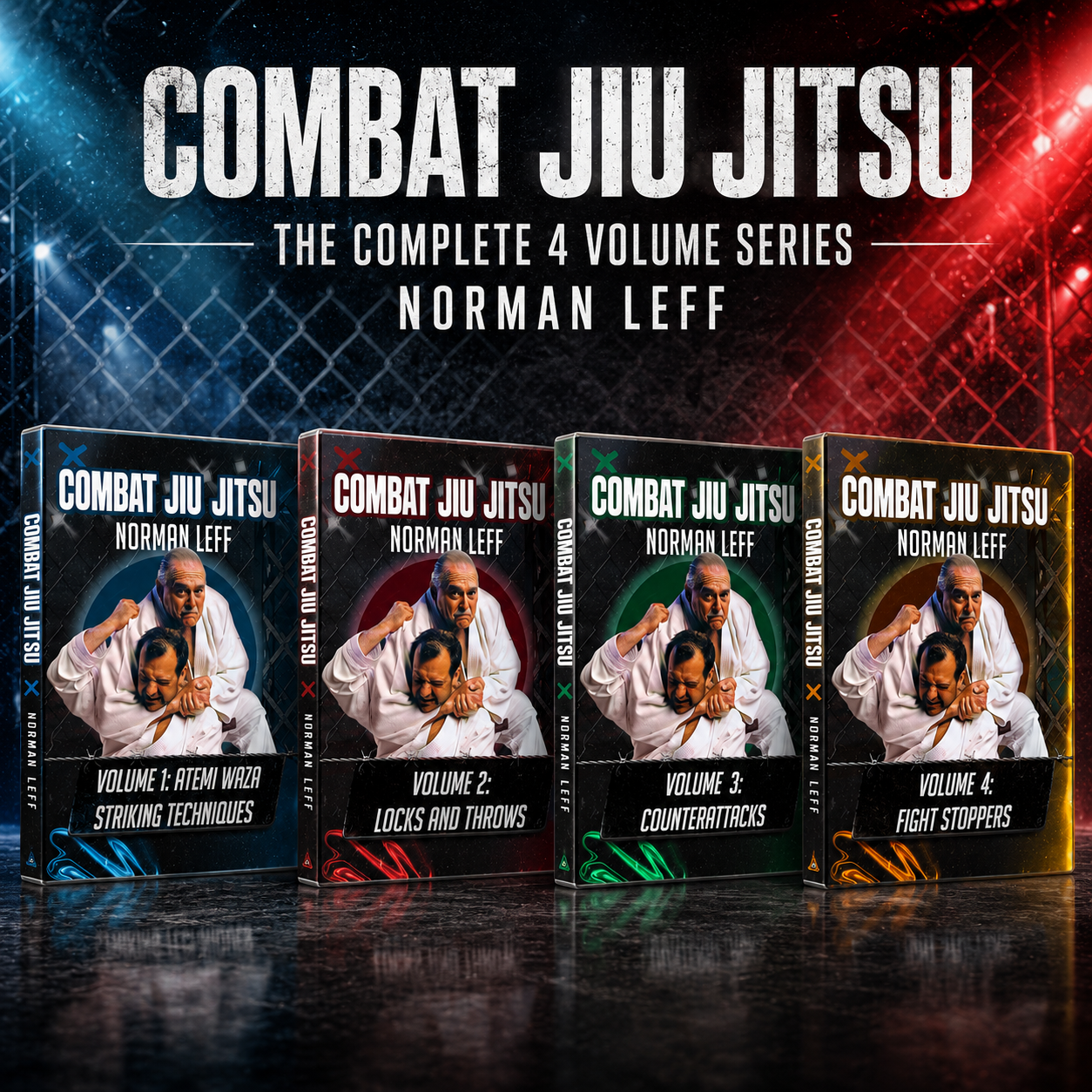 Combat Jiu Jitsu 4 DVD Set by Norman Leff