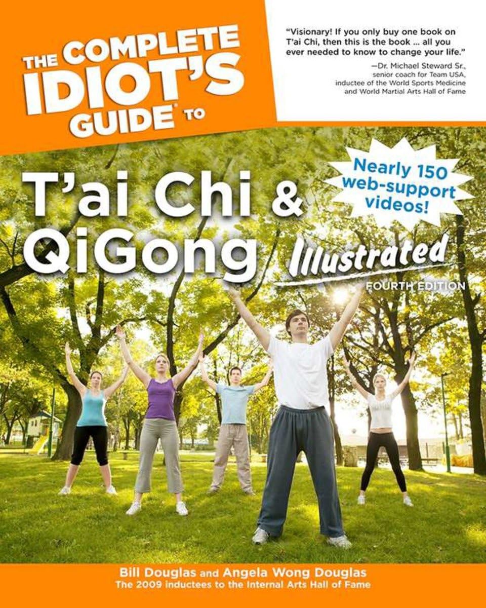 Libro completo de la guía para idiotas sobre Tai Chi y Qigong de Bill Douglas (usado)