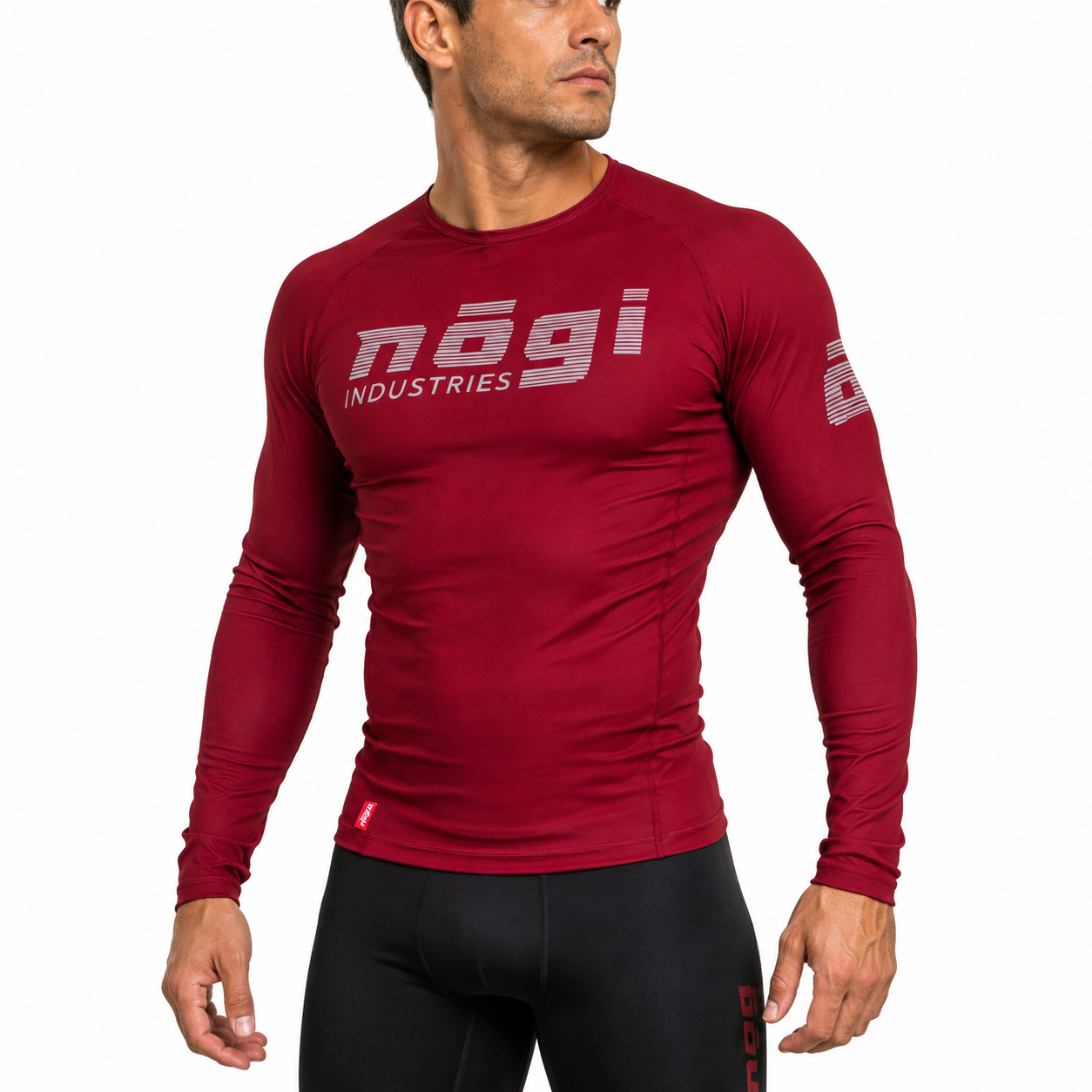 Core Long Sleeve Rash Guard - MERLOT RED by Nogi industries