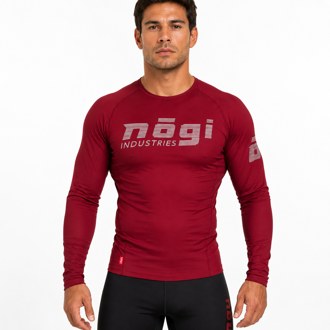 Core Long Sleeve Rash Guard - MERLOT RED by Nogi industries
