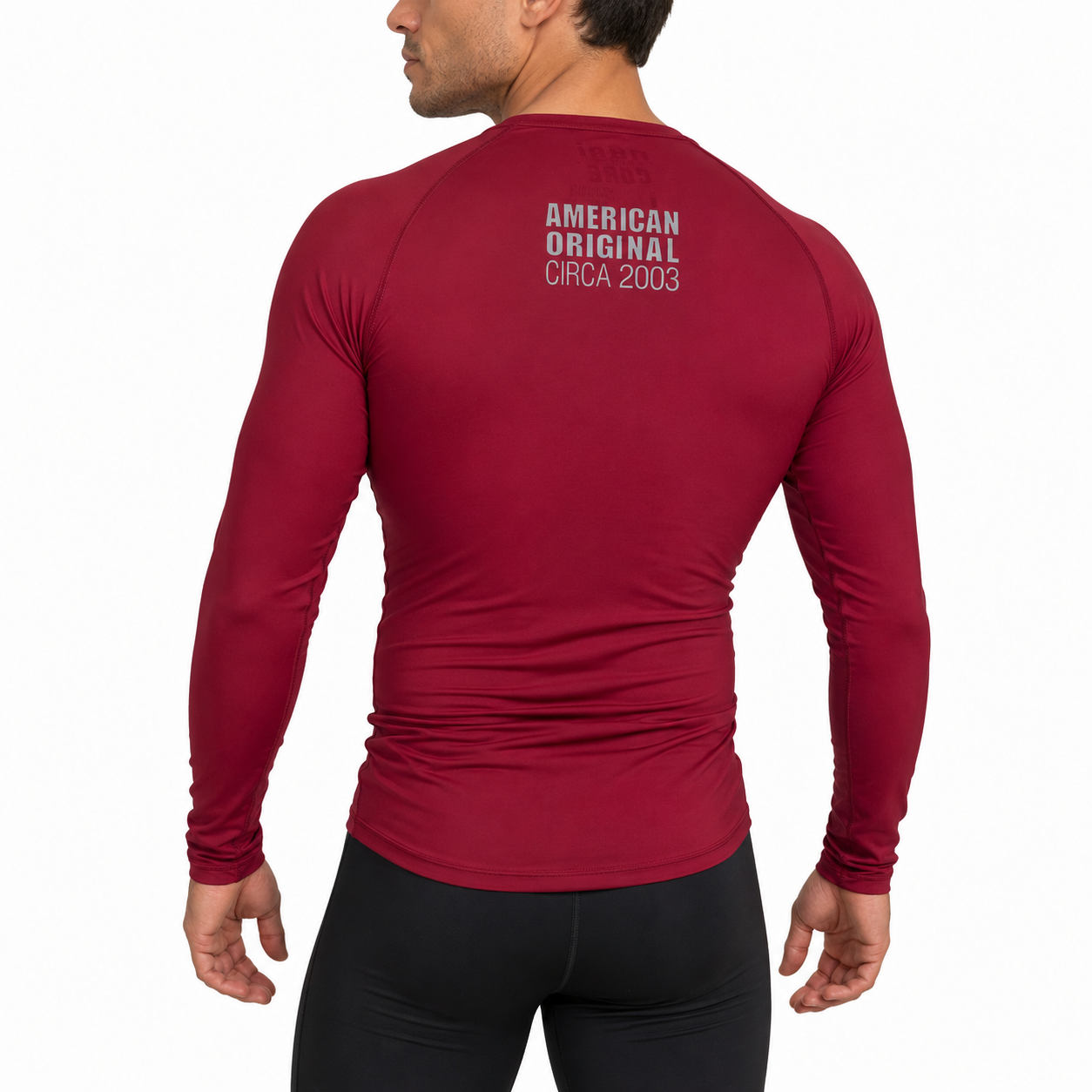 Core Long Sleeve Rash Guard - MERLOT RED by Nogi industries