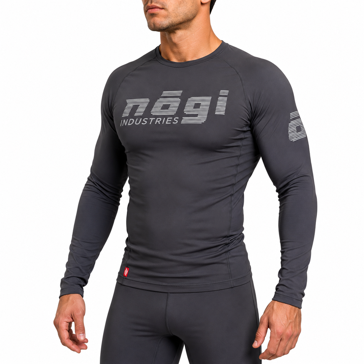 Core Long Sleeve Rash Guard - NEW JERSEY GRAY by Nogi industries