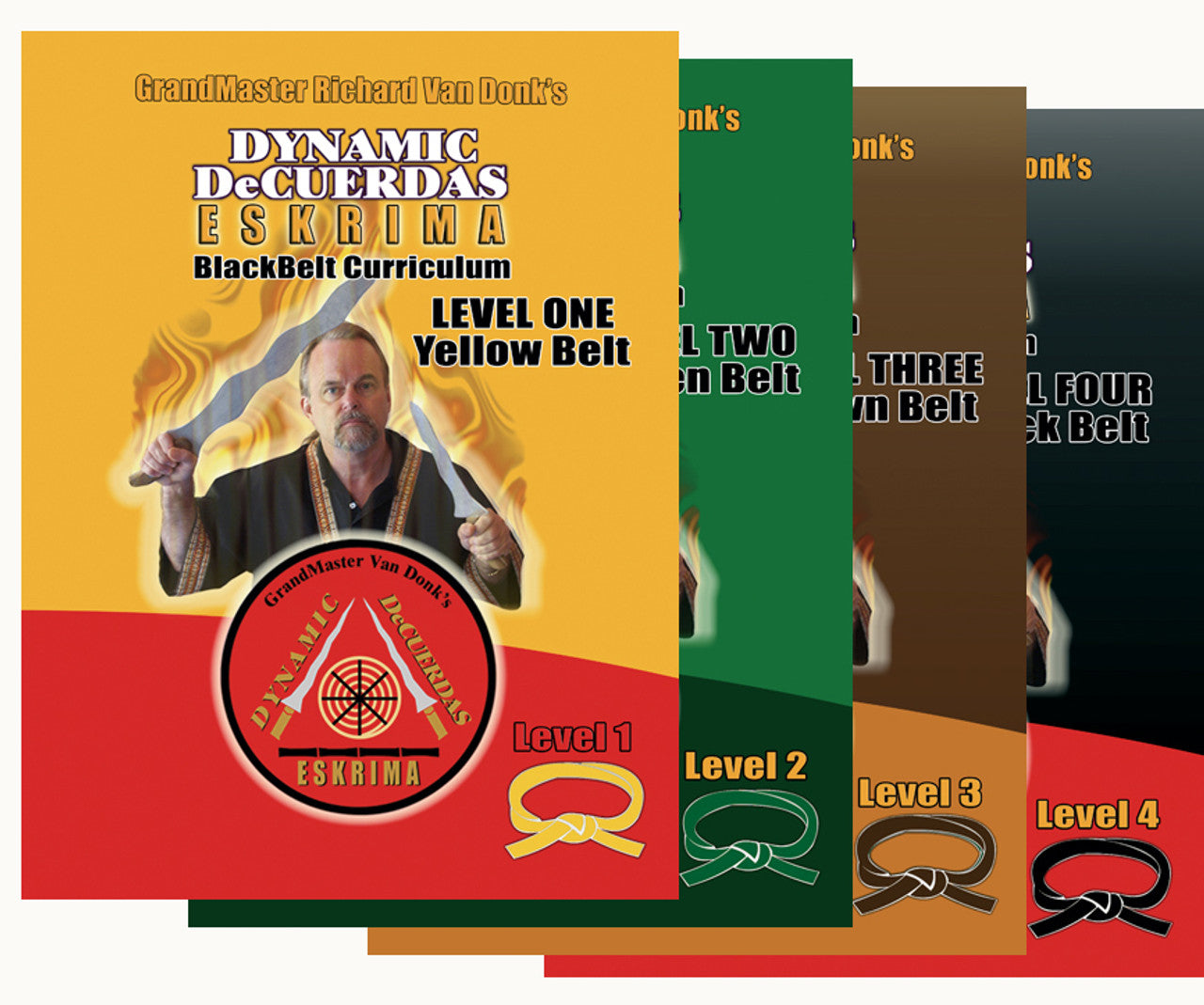 DeCuerdas Eskrima Training Manuals 4 Book Set by Richard Van Donk