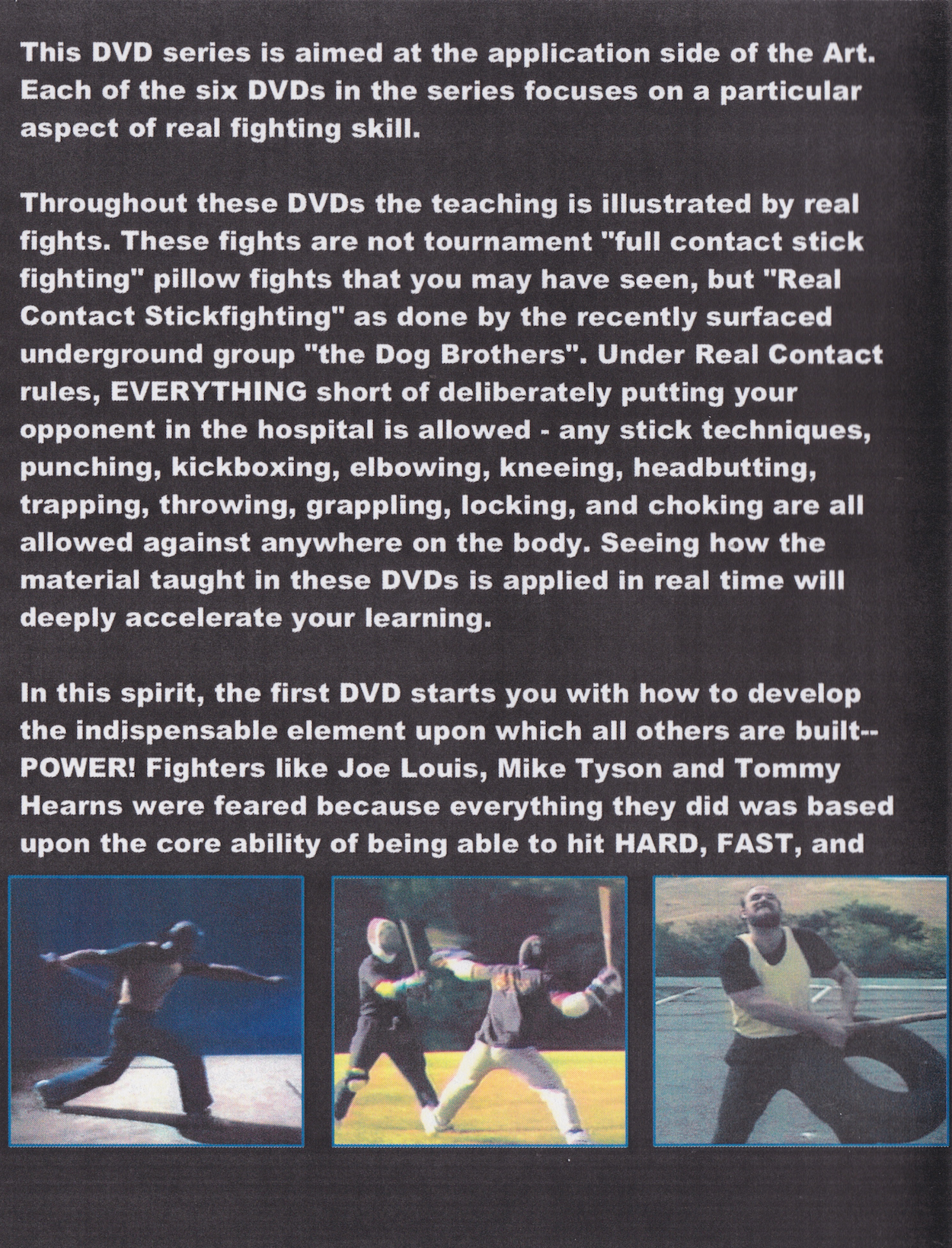 Dog Brothers Martial Arts Vol 1: Power DVD