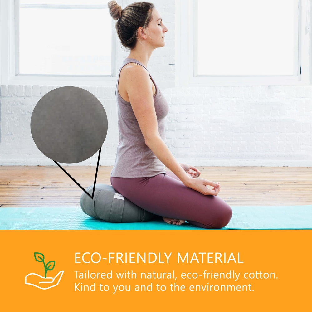 Bolster Pillow Zafu Yoga Meditation Cushion - Round - 15