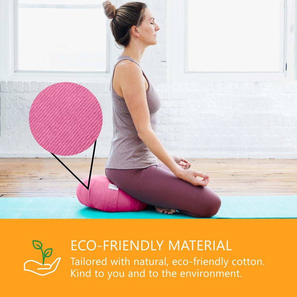 Bolster Pillow Zafu Yoga Meditation Cushion - Round - 15