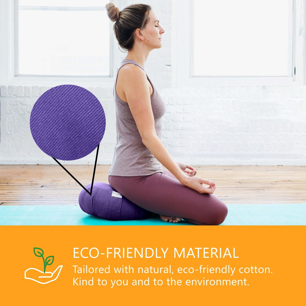 Bolster Pillow Zafu Yoga Meditation Cushion - Round - 15