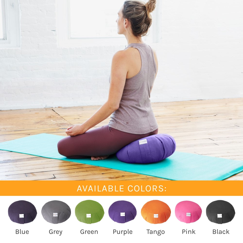 Bolster Pillow Zafu Yoga Meditation Cushion - Round - 15