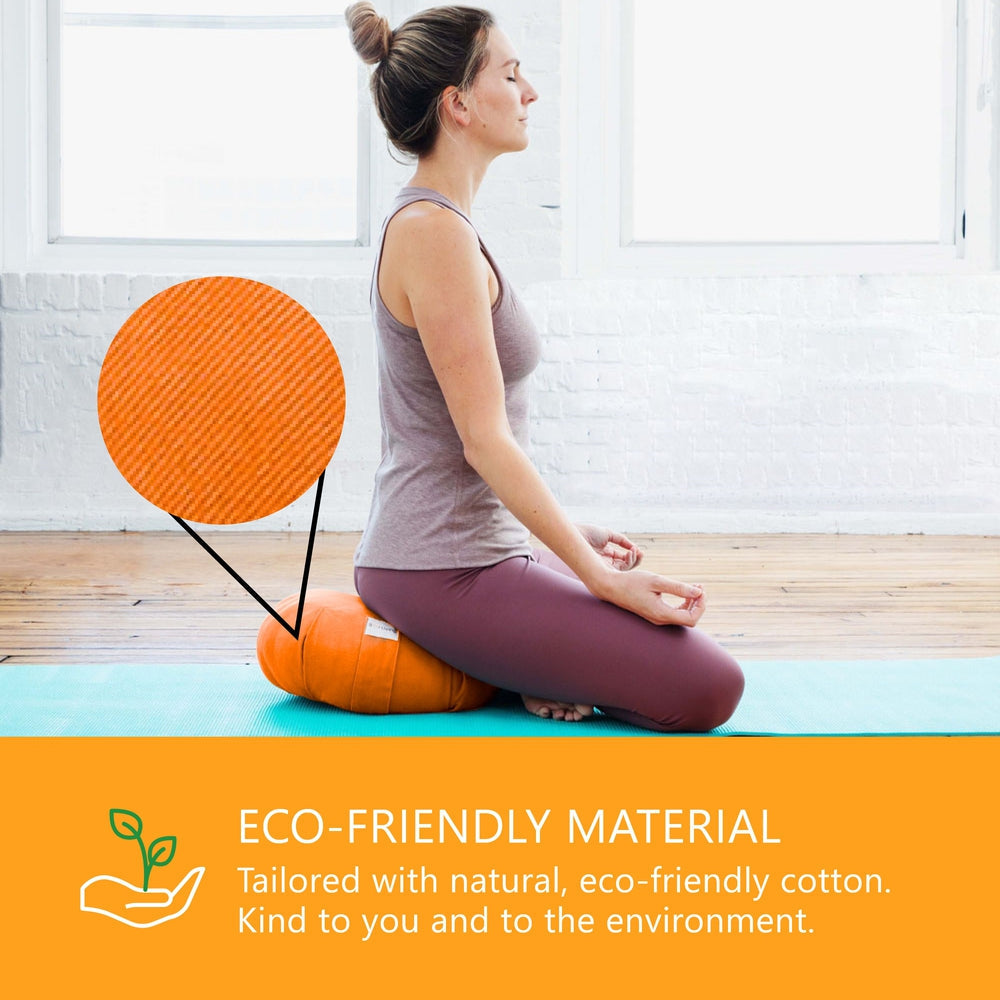 Bolster Pillow Zafu Yoga Meditation Cushion - Round - 15