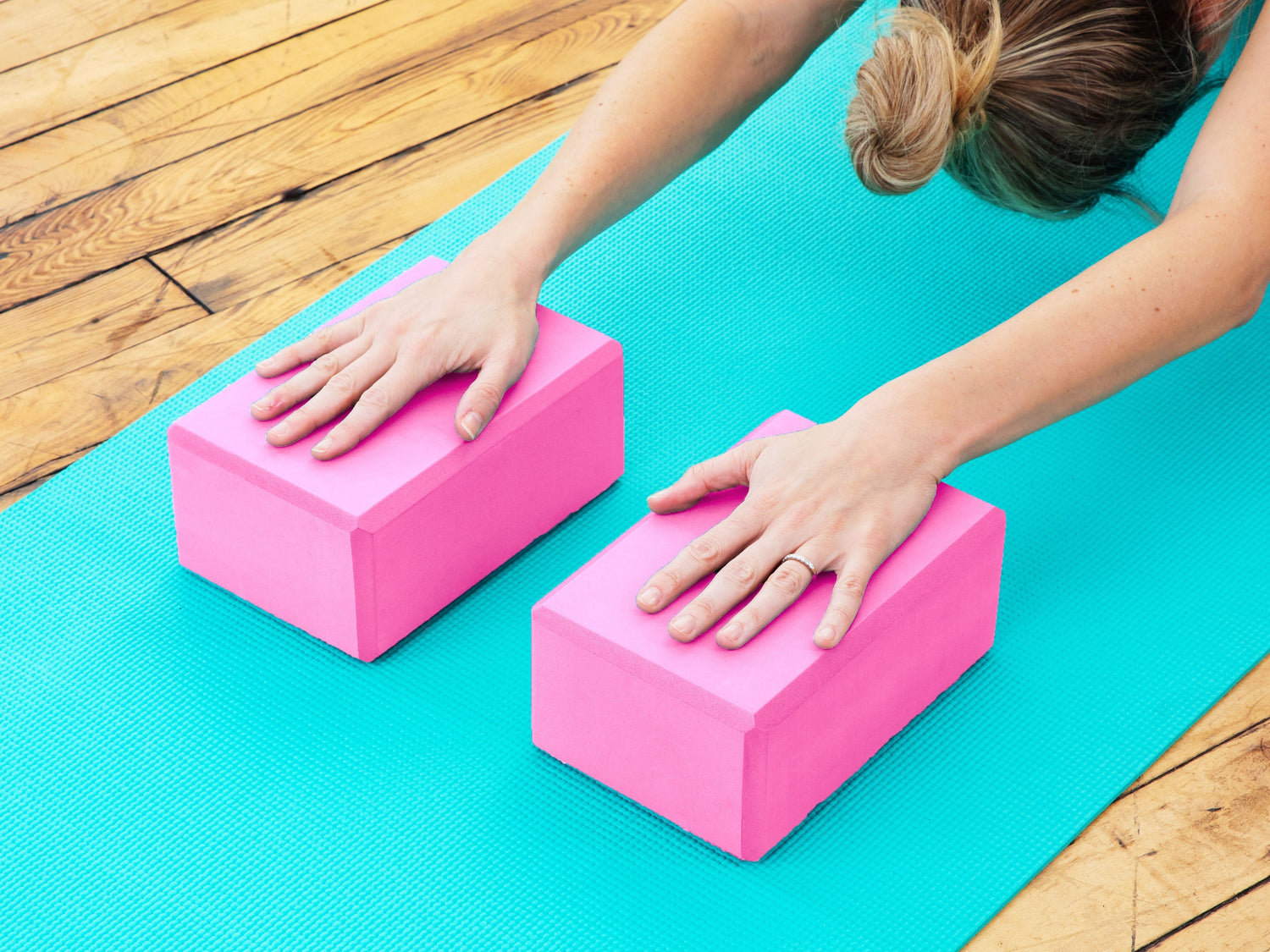 Yoga Blocks (2 Pack) — Latex-Free High-Density Foam Blocks