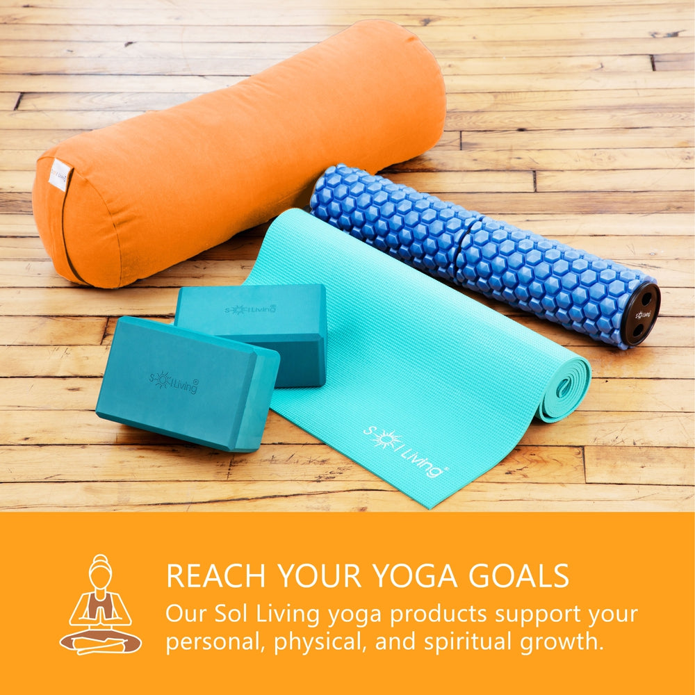 Yoga Blocks (2 Pack) — Latex-Free High-Density Foam Blocks