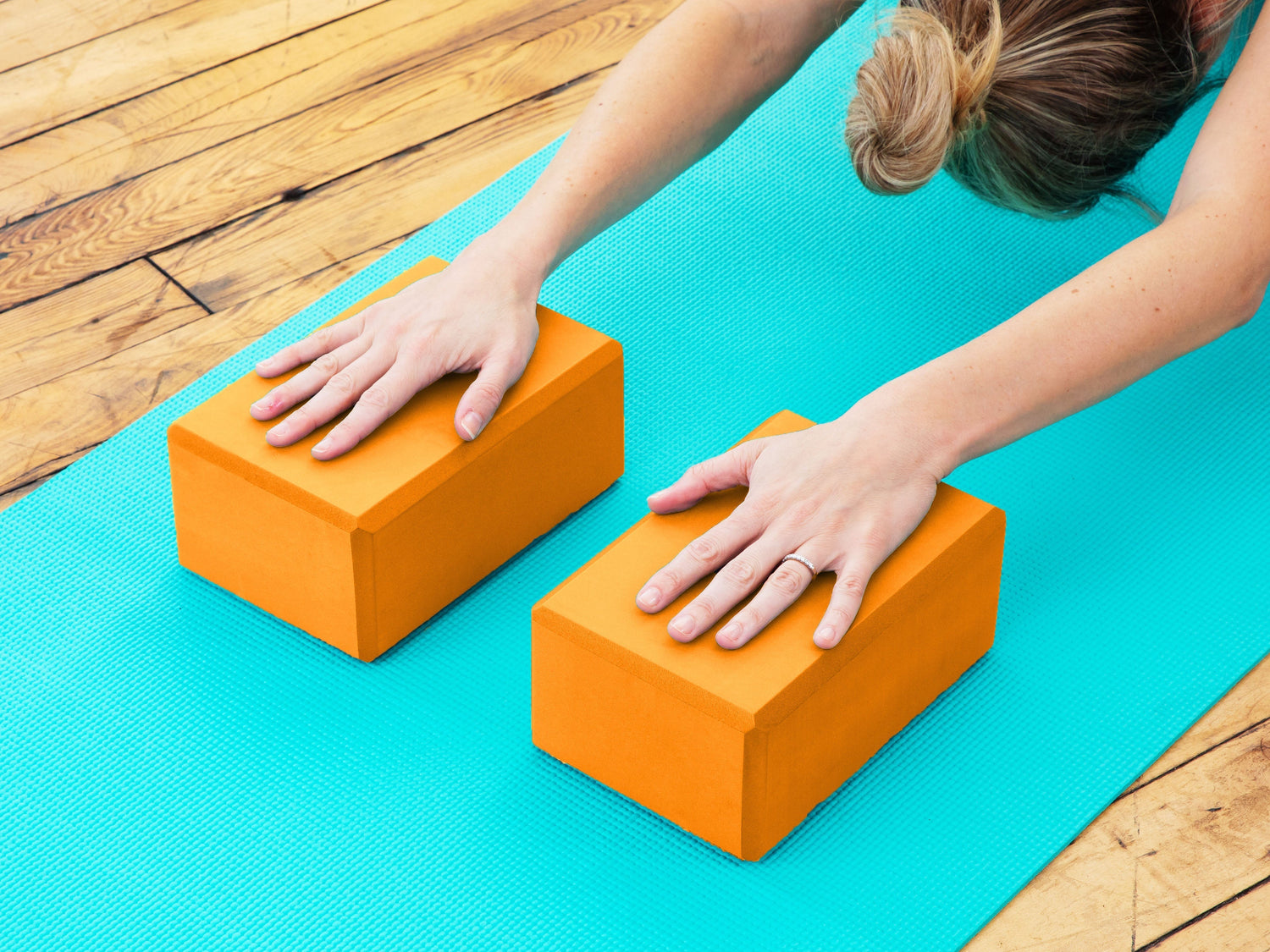 Yoga Blocks (2 Pack) — Latex-Free High-Density Foam Blocks