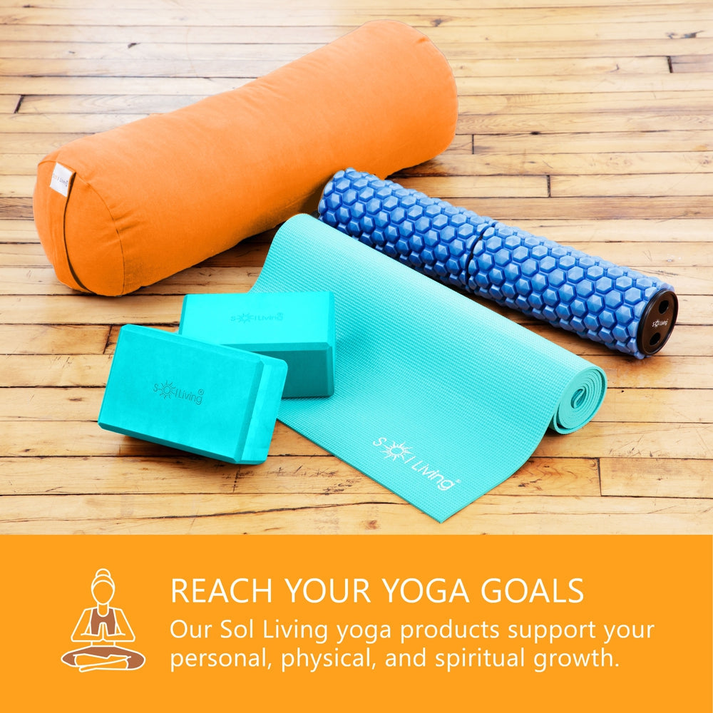 Yoga Blocks (2 Pack) — Latex-Free High-Density Foam Blocks