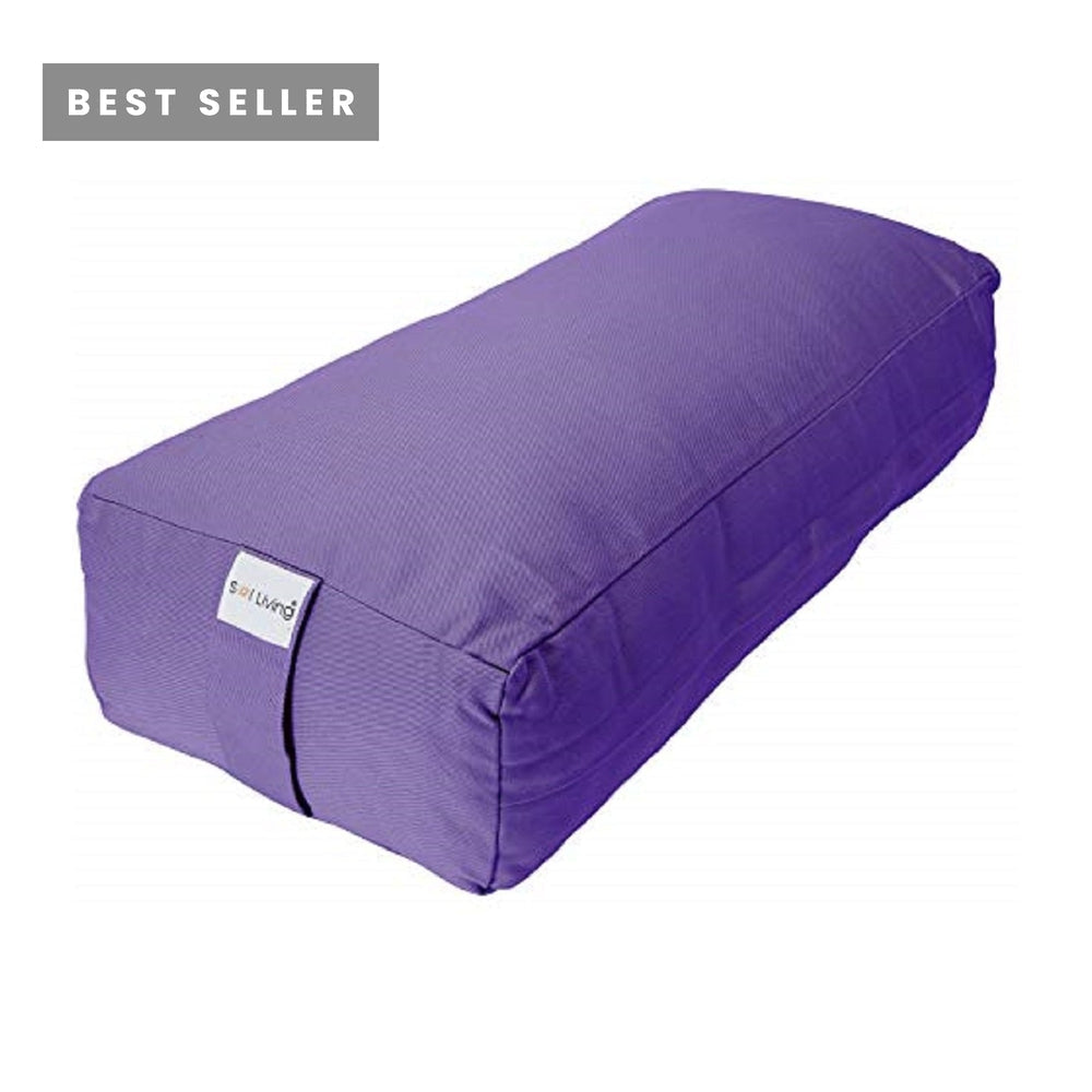 Bolster Pillow for Yoga & Meditation - Rectangular Cotton, 28