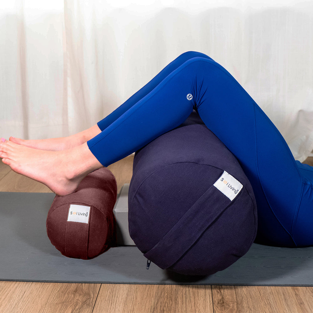 Bolster Pillow – Mini Cylindrical Yoga & Meditation Cushion (14