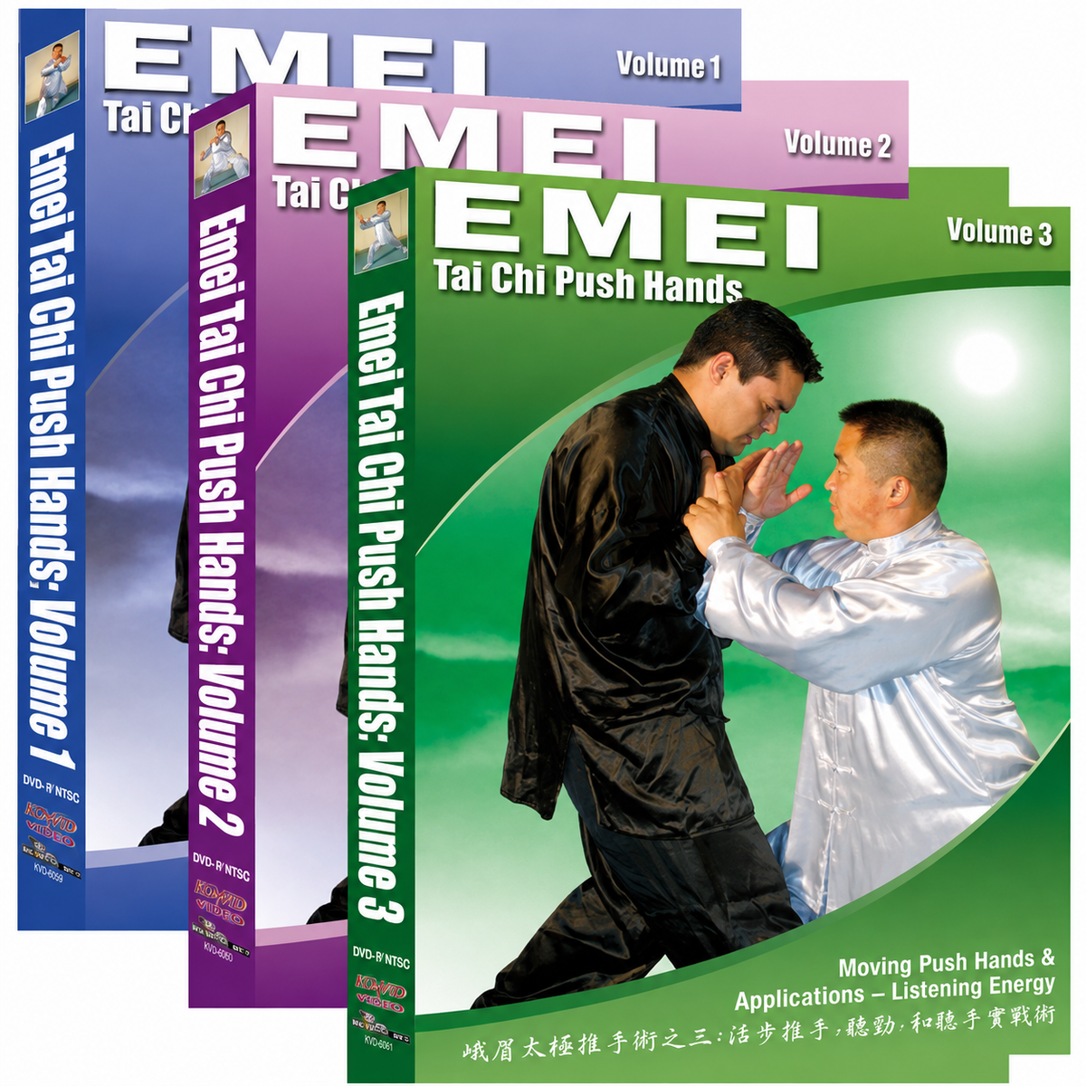 Emei Tai Chi Push Hands 3 DVD Set by Jack Fu Xueli