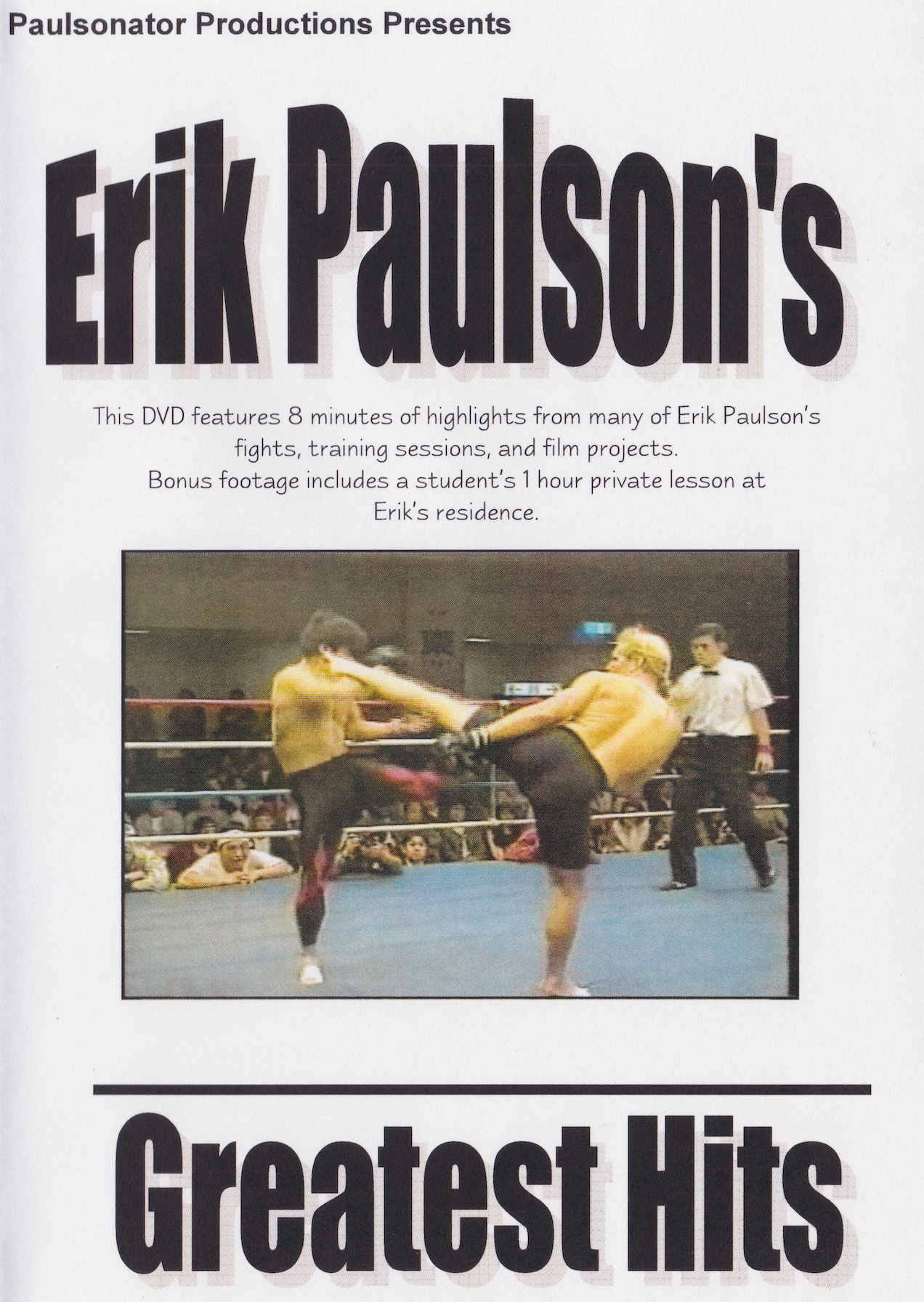 DVD de grandes éxitos de Erik Paulson