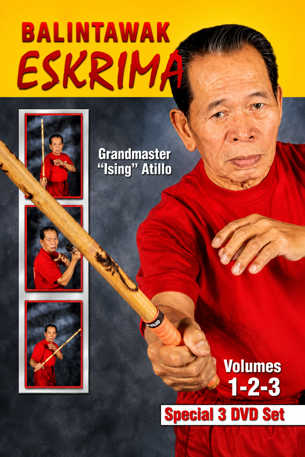 Eskrima Atillo Balintawak (Vol 1-3) 3 DVD Set with Ising Atillo