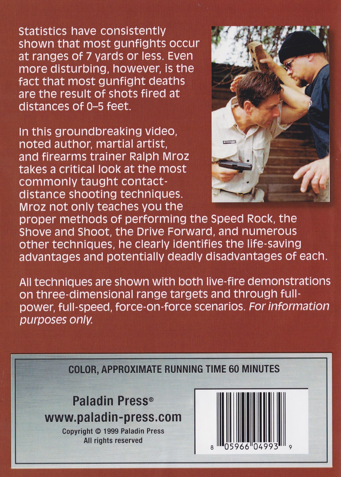 Extreme Close-Quarters Shooting DVD with Ralph Mroz