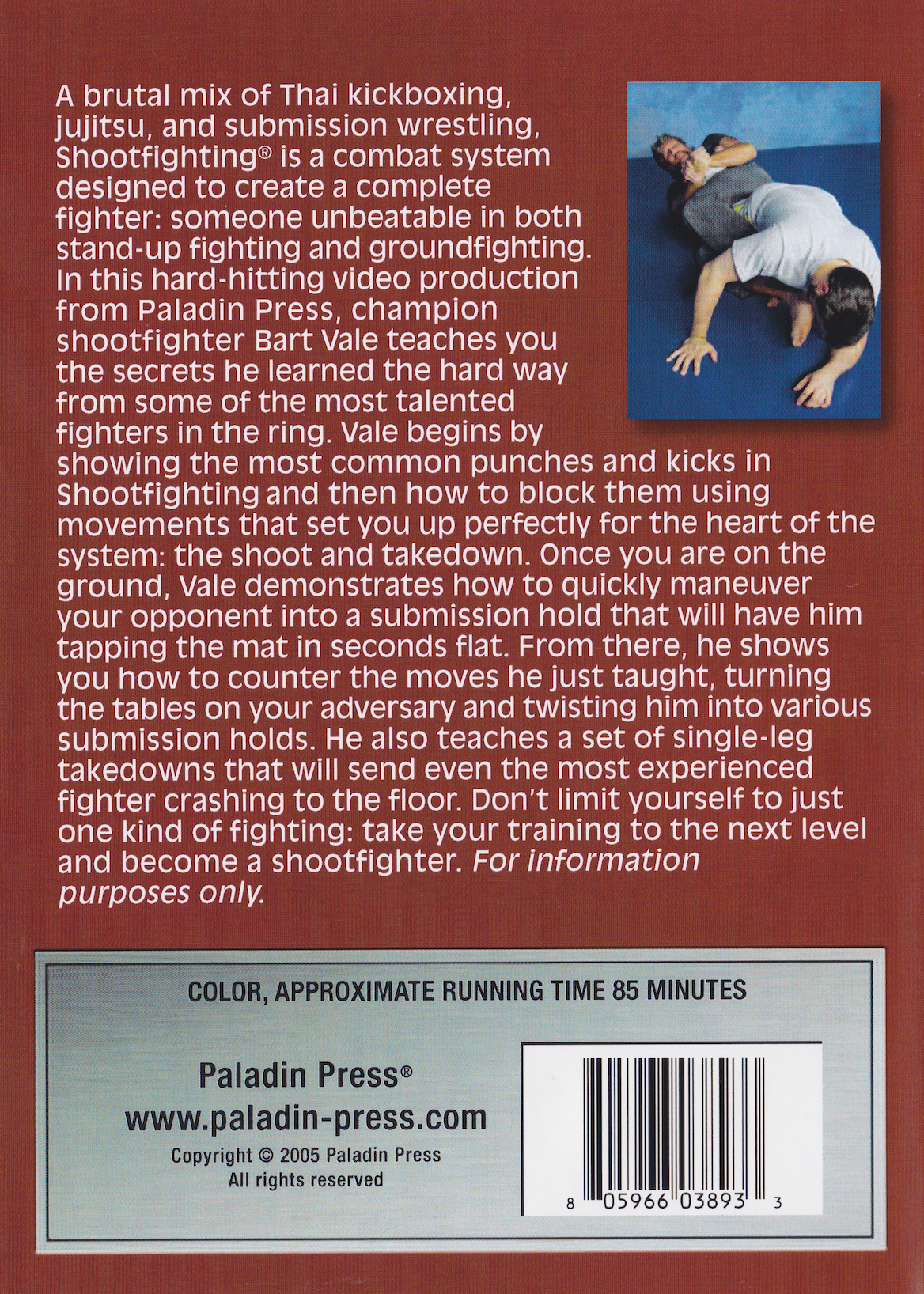 Extreme Shootfighting DVD by Bart Vale – Budovideos Inc