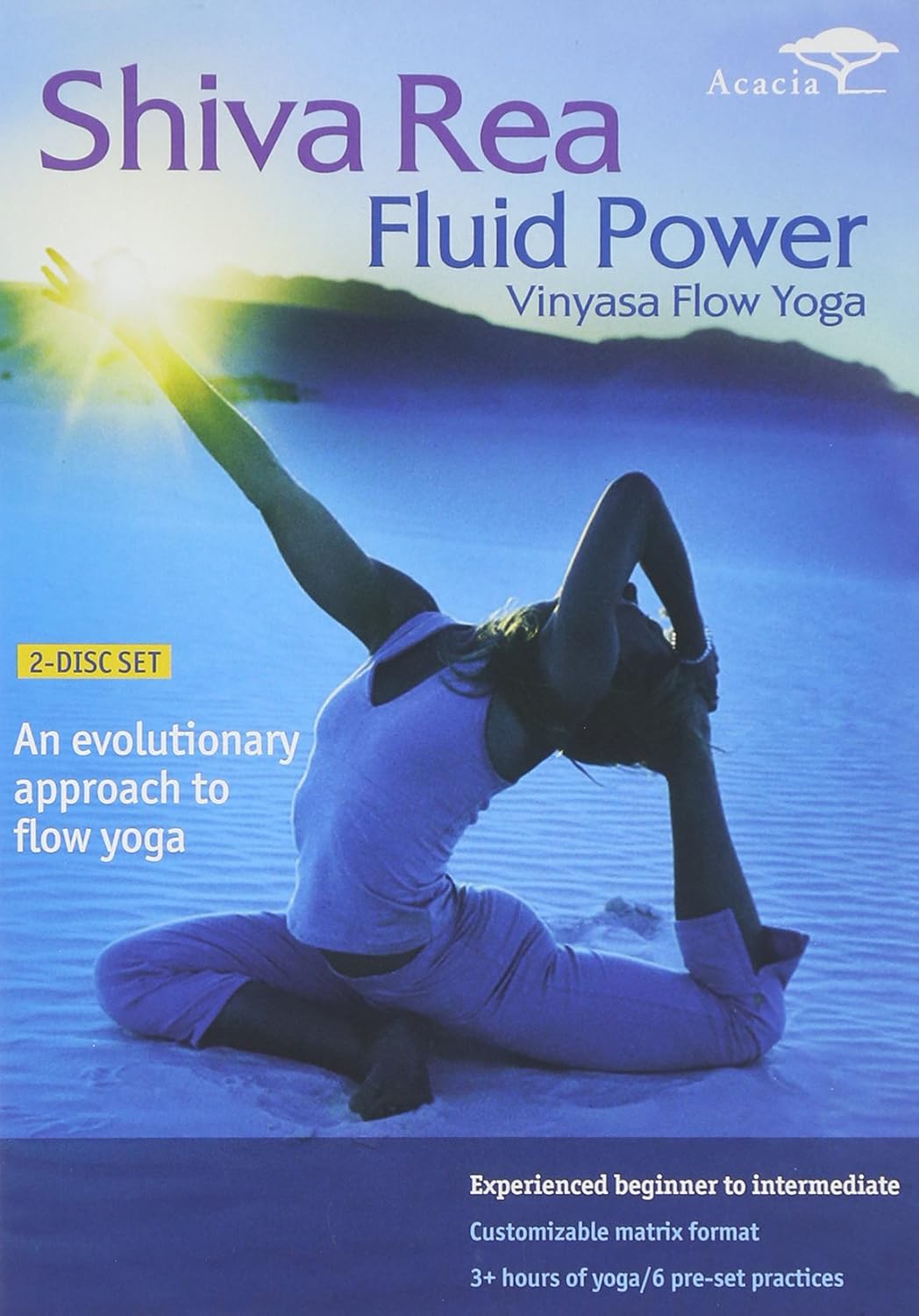 Fluid Power Vinyassa Flow Yoga 2 DVD Set by Shiva Rea (Preowned)
