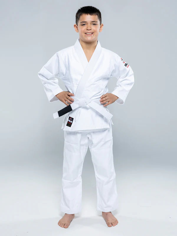 Fuji Childrens BJJ Uniform - White with Belt