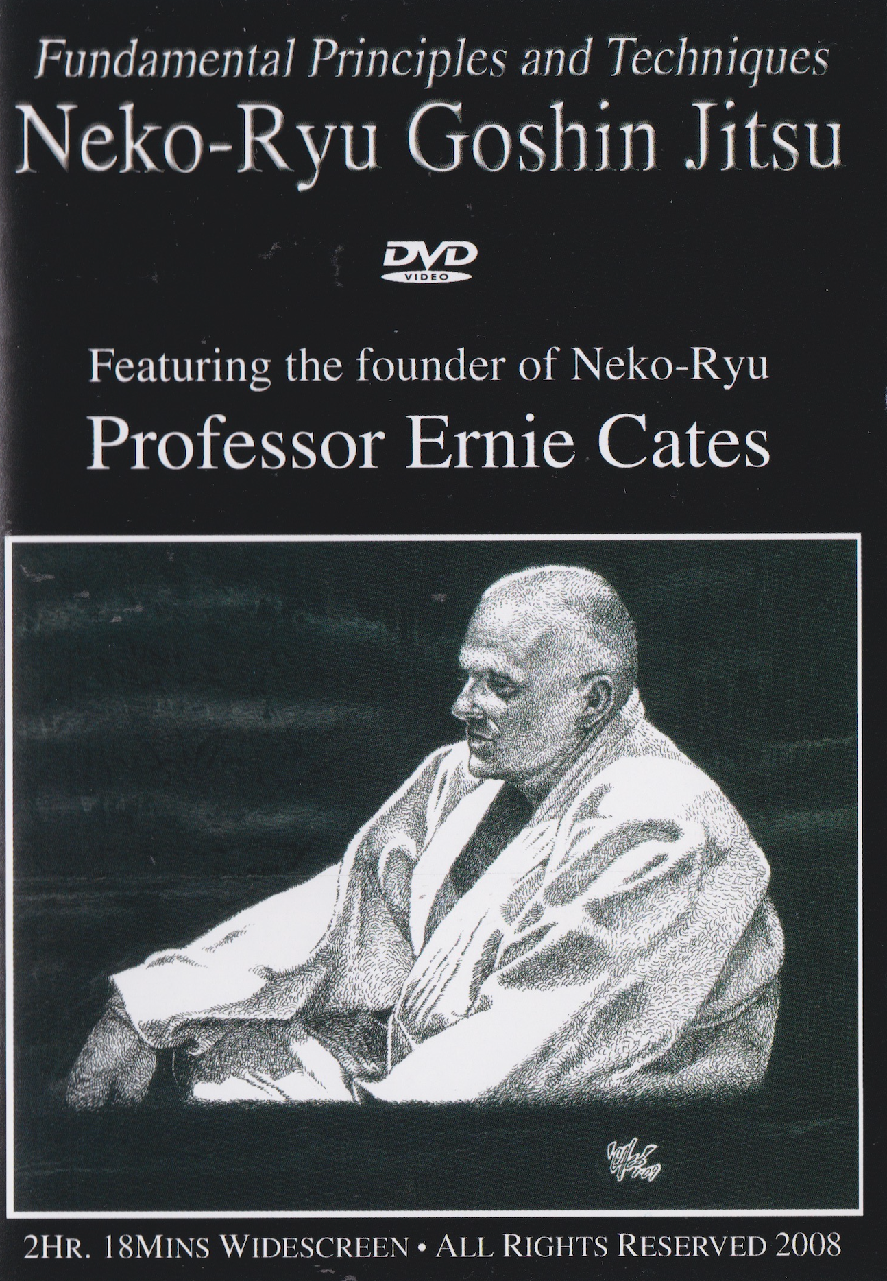 Fundamental Principles & Techniques of Neko Ryu Goshin Jitsu DVD by Ernie Cates (Preowned)