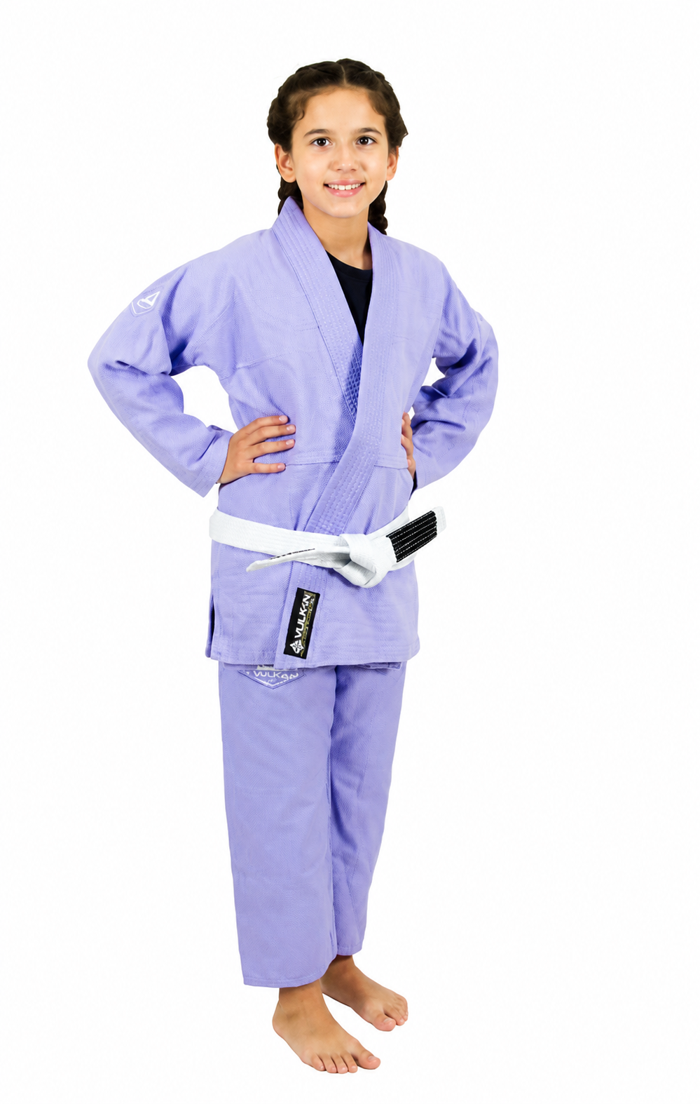 GIRLS PRO EVOLUTION KIDS Jiu-Jitsu Gi (Lilac) by Vulkan