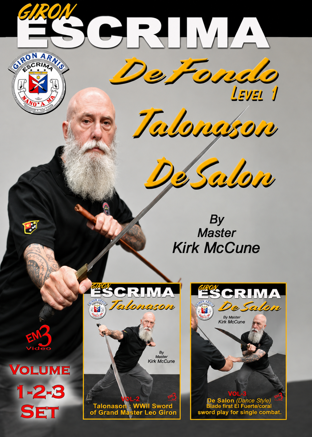 Giron Escrima BAHALA NA 3 DVD Set by Kirk McCune