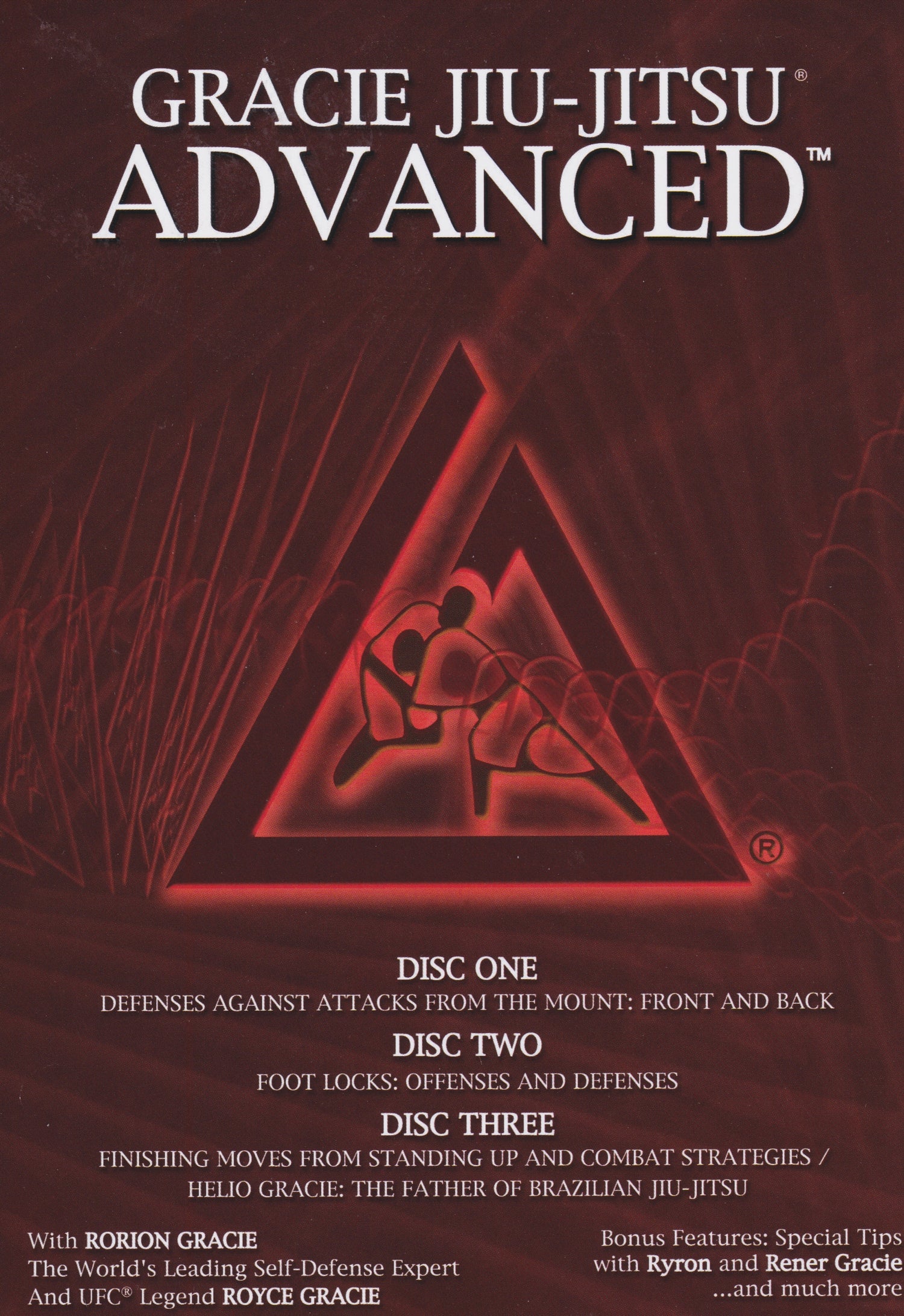 Gracie Jiu-Jitsu Advanced 3 DVD Set with Rorion & Royce Gracie (Preowned)
